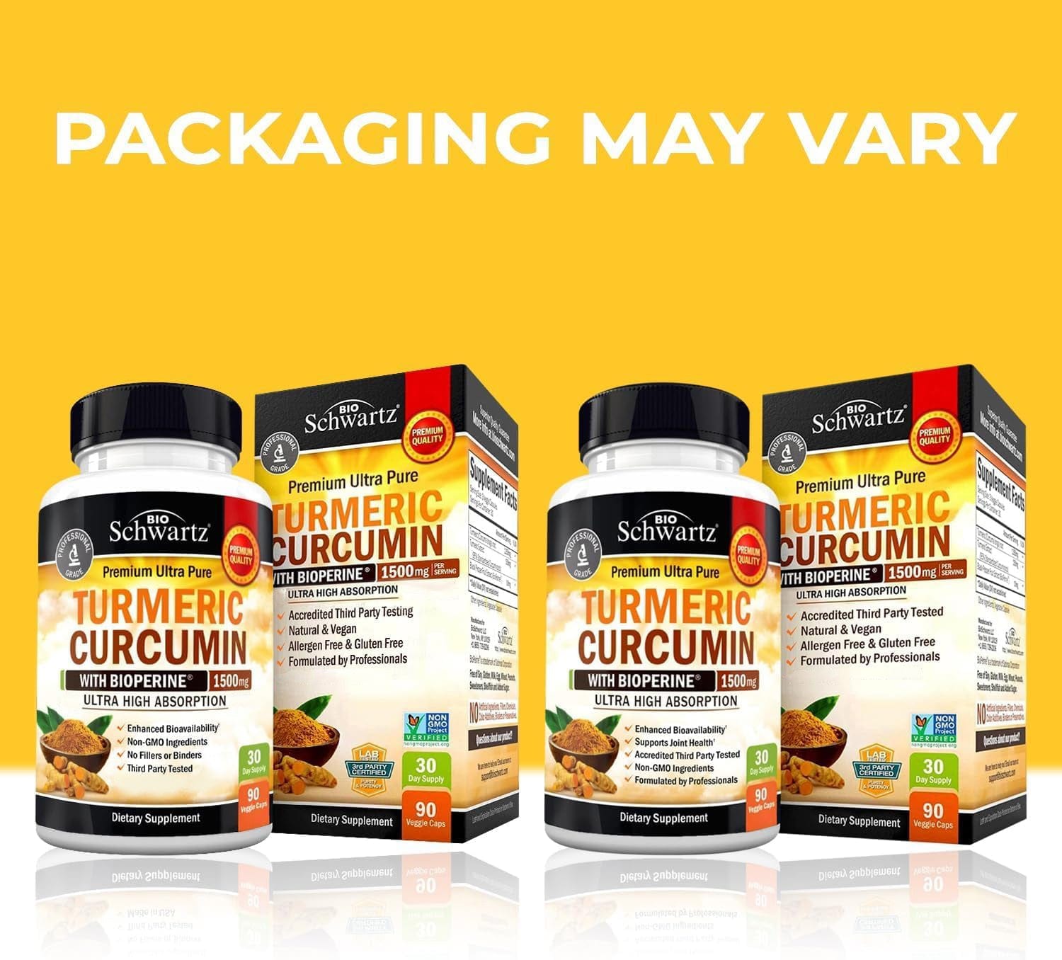 Turmeric Curcumin 1500mg Capsules