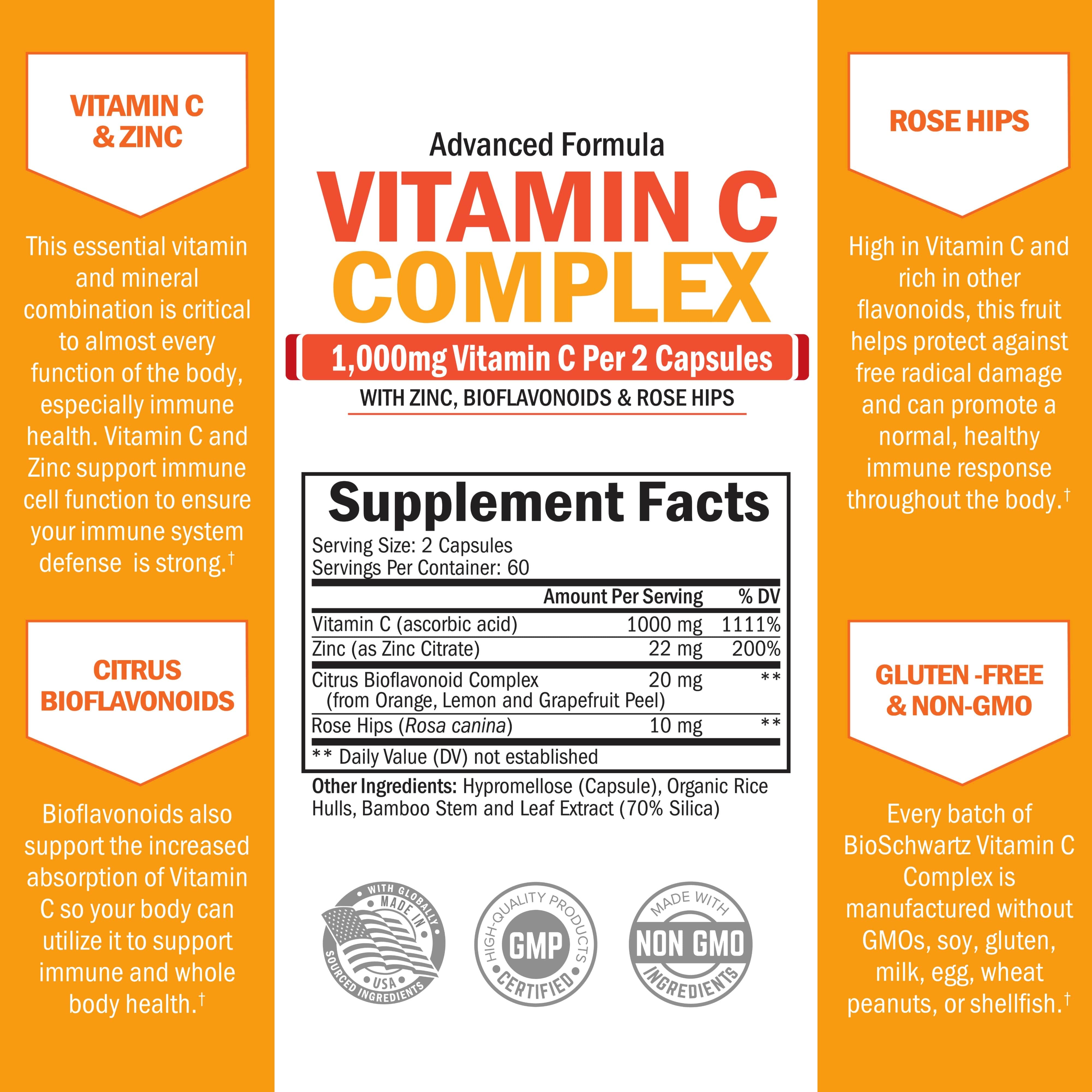 Vitamin C Complex Capsules, 120ct