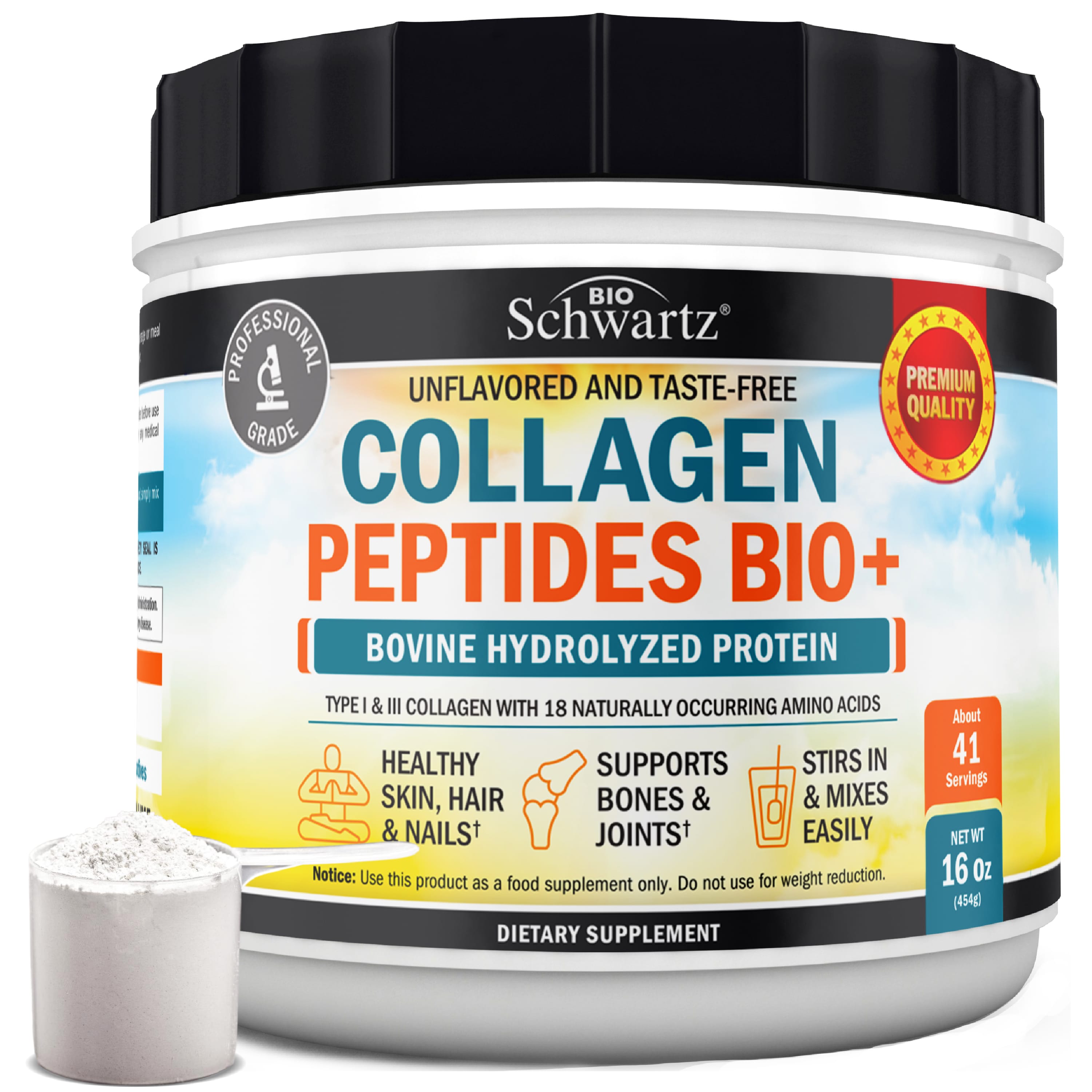 Collagen Peptides Powder, 16oz