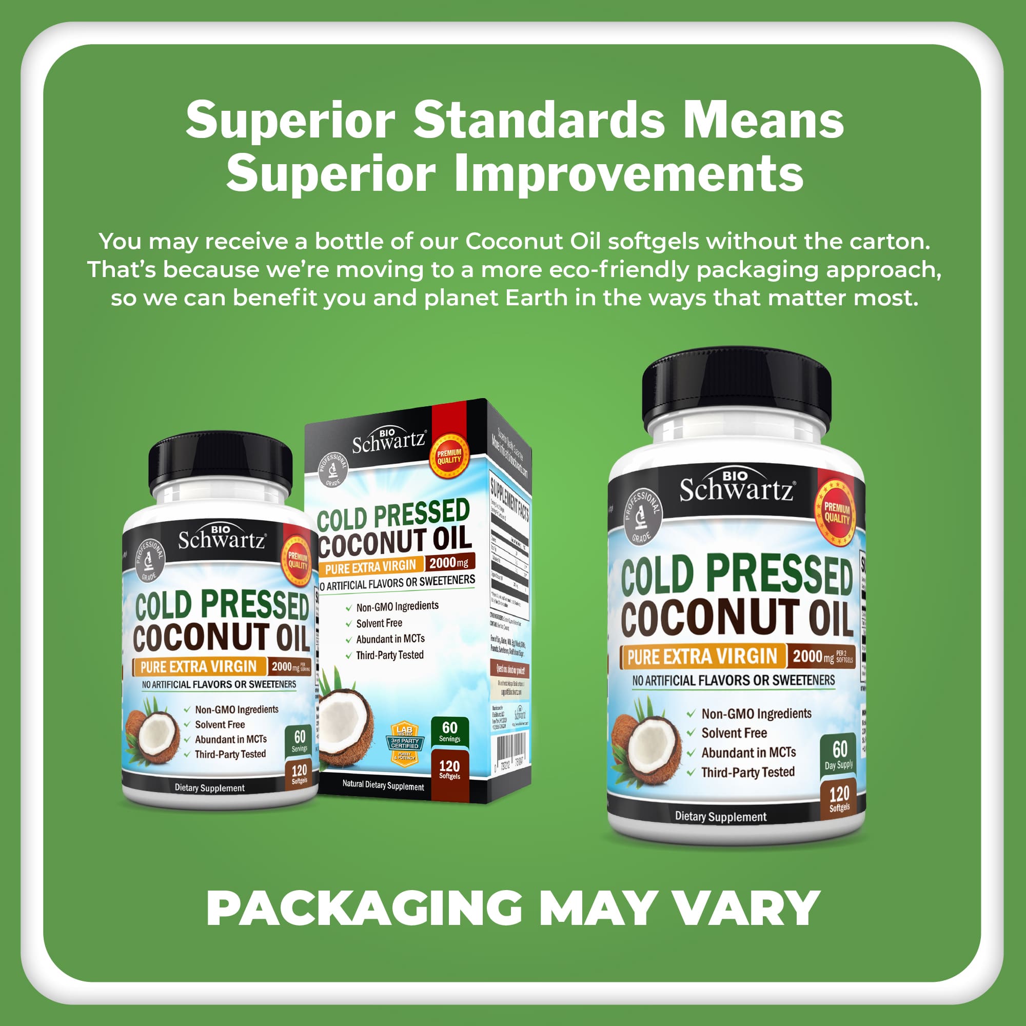 Coconut Oil Softgels, 120ct