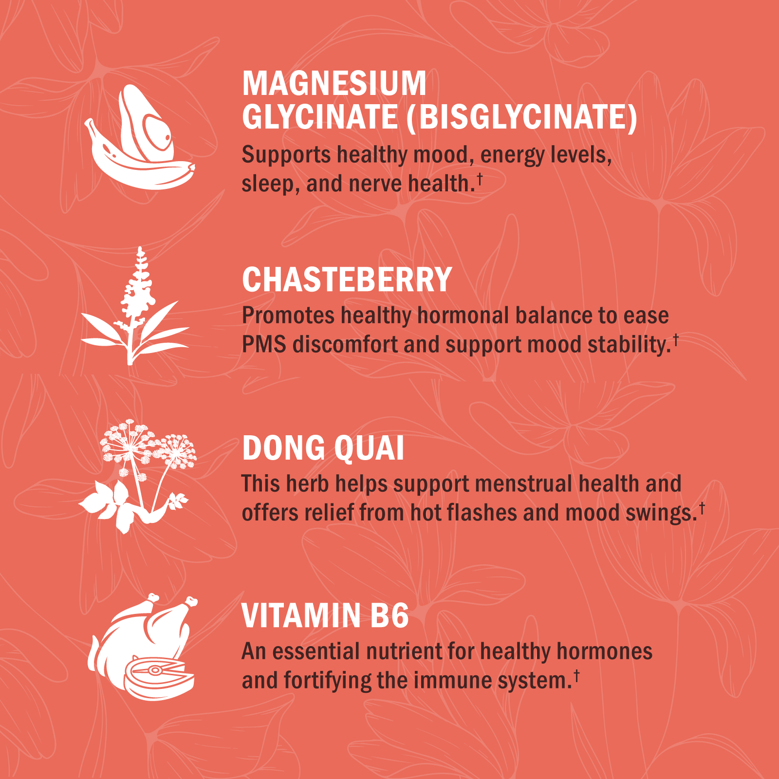 Magnesium for Women - 4 in 1 Magnesium Supplement