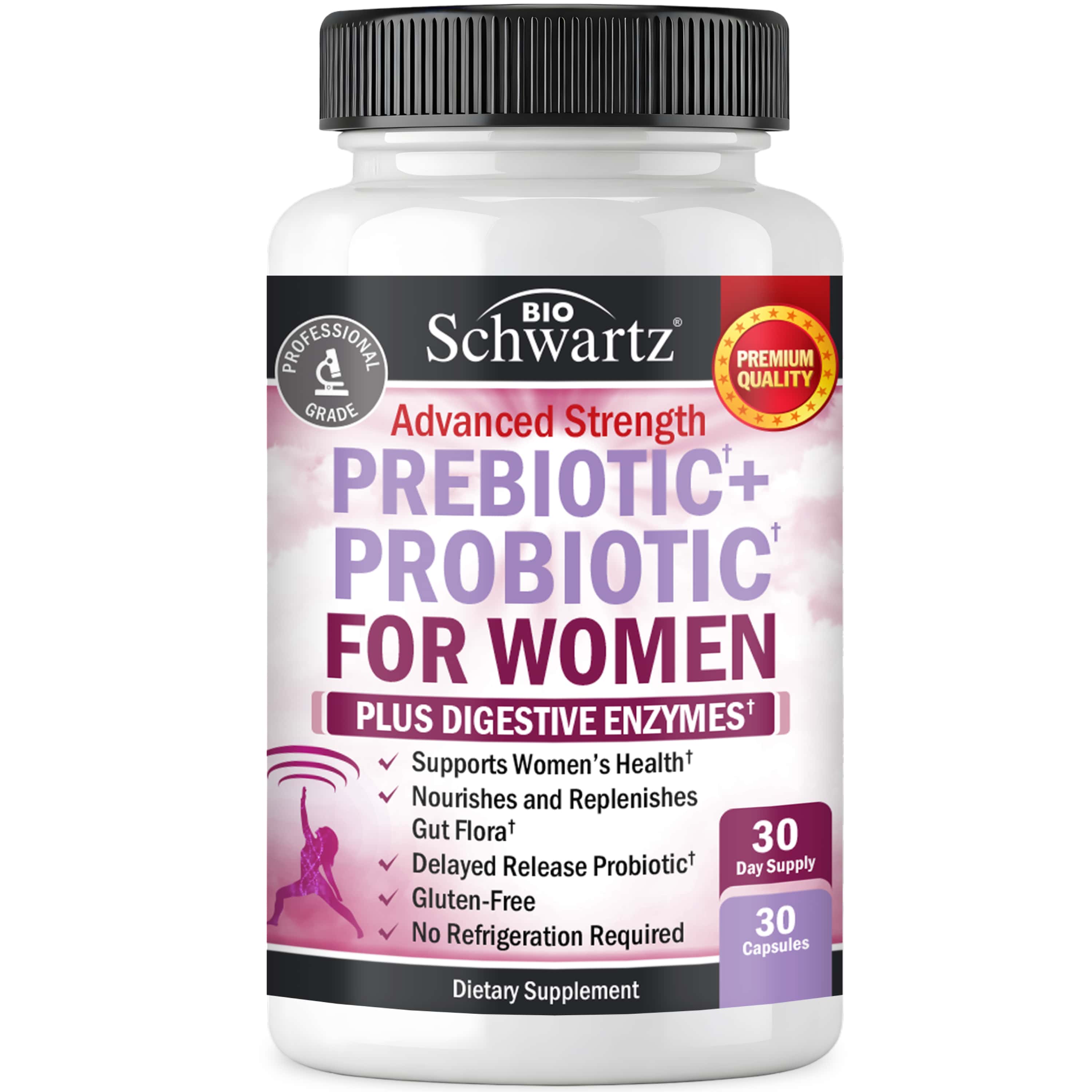 Women's Prebiotic + Probiotic Capsules, 30ct