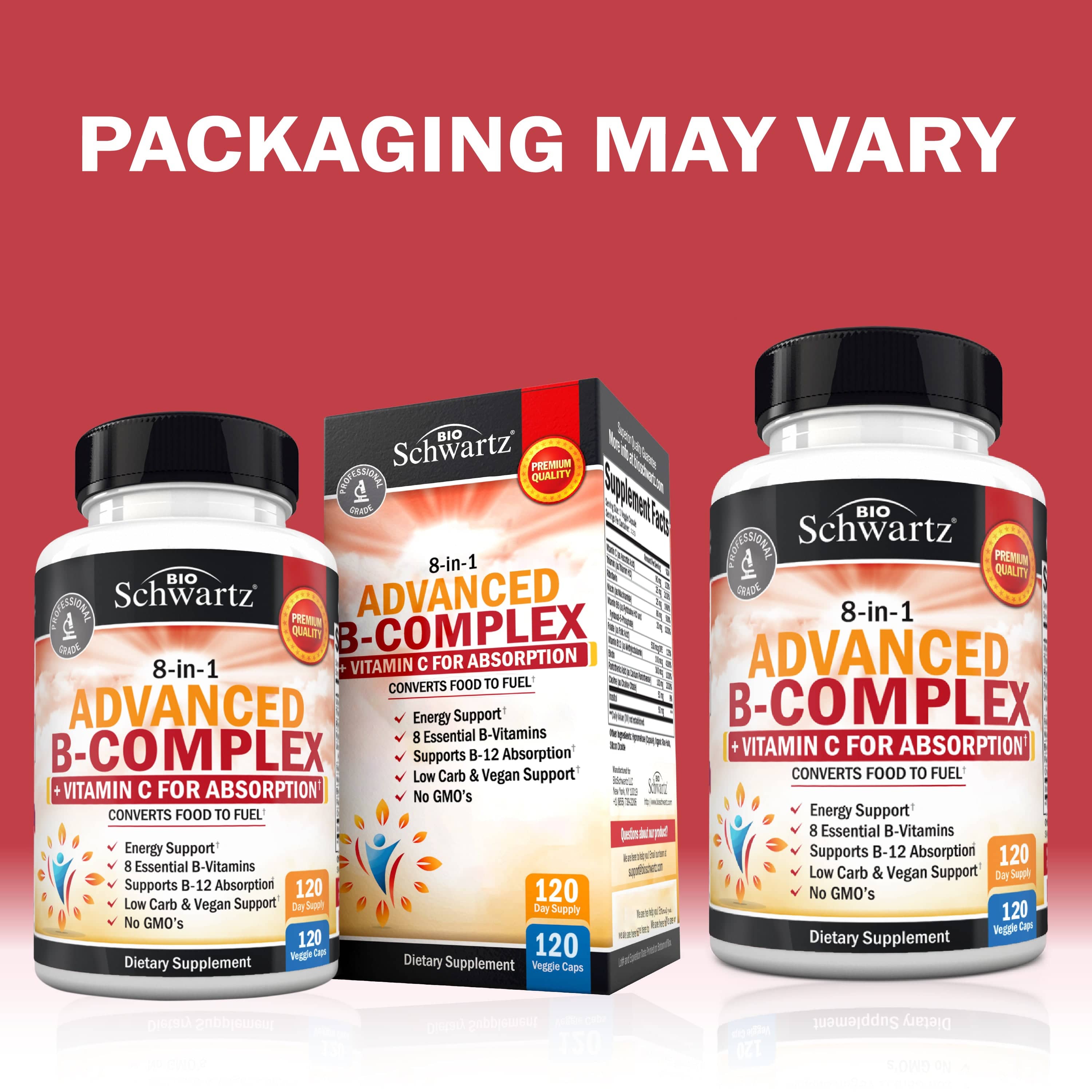 Advanced B-Complex Capsules, 120ct