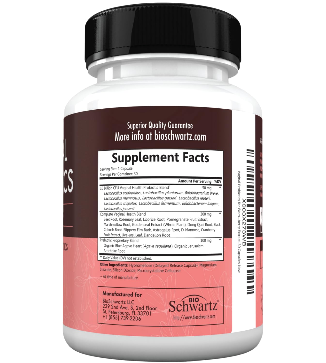 Vaginal Probiotic Capsules, 30ct