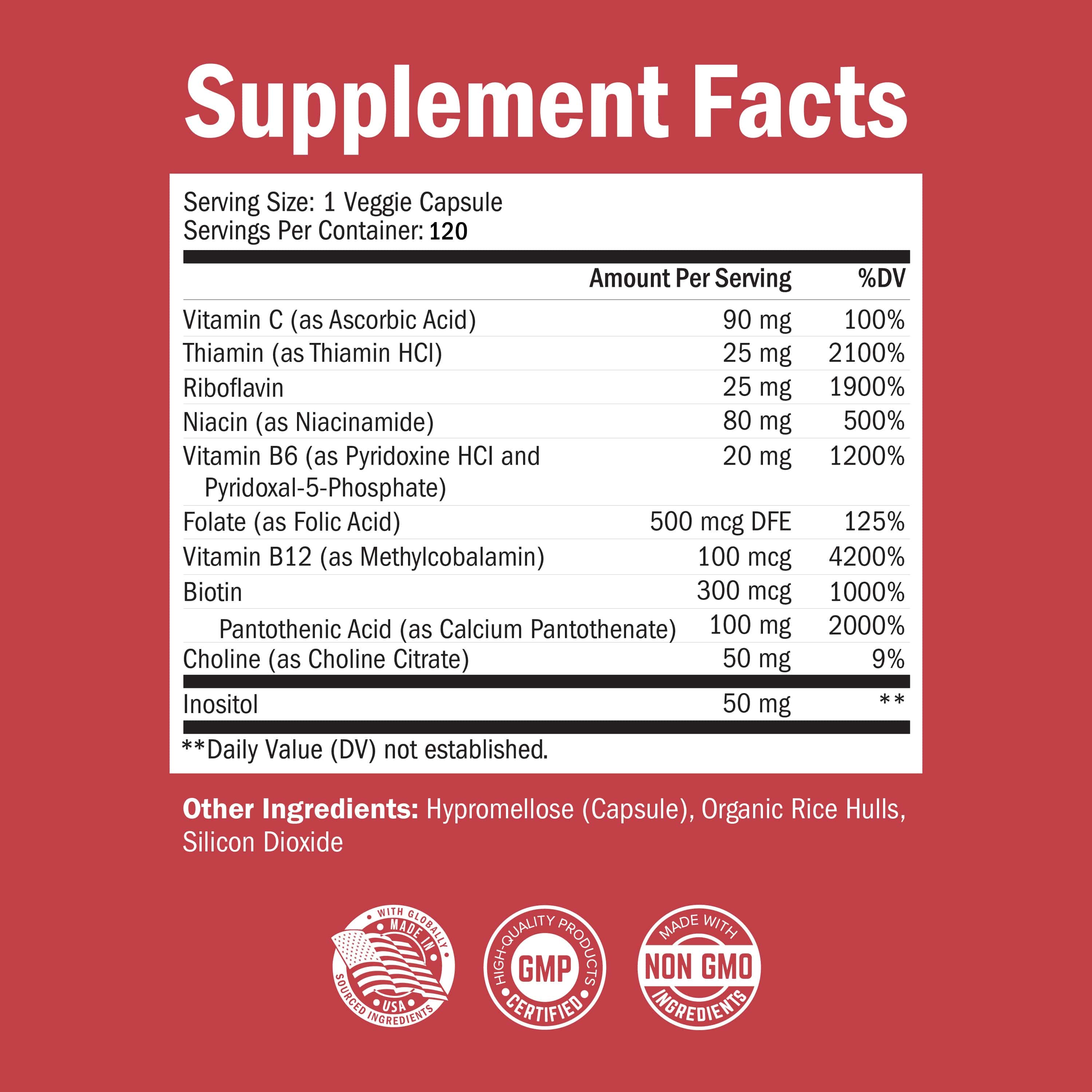 Advanced B-Complex Capsules, 60ct