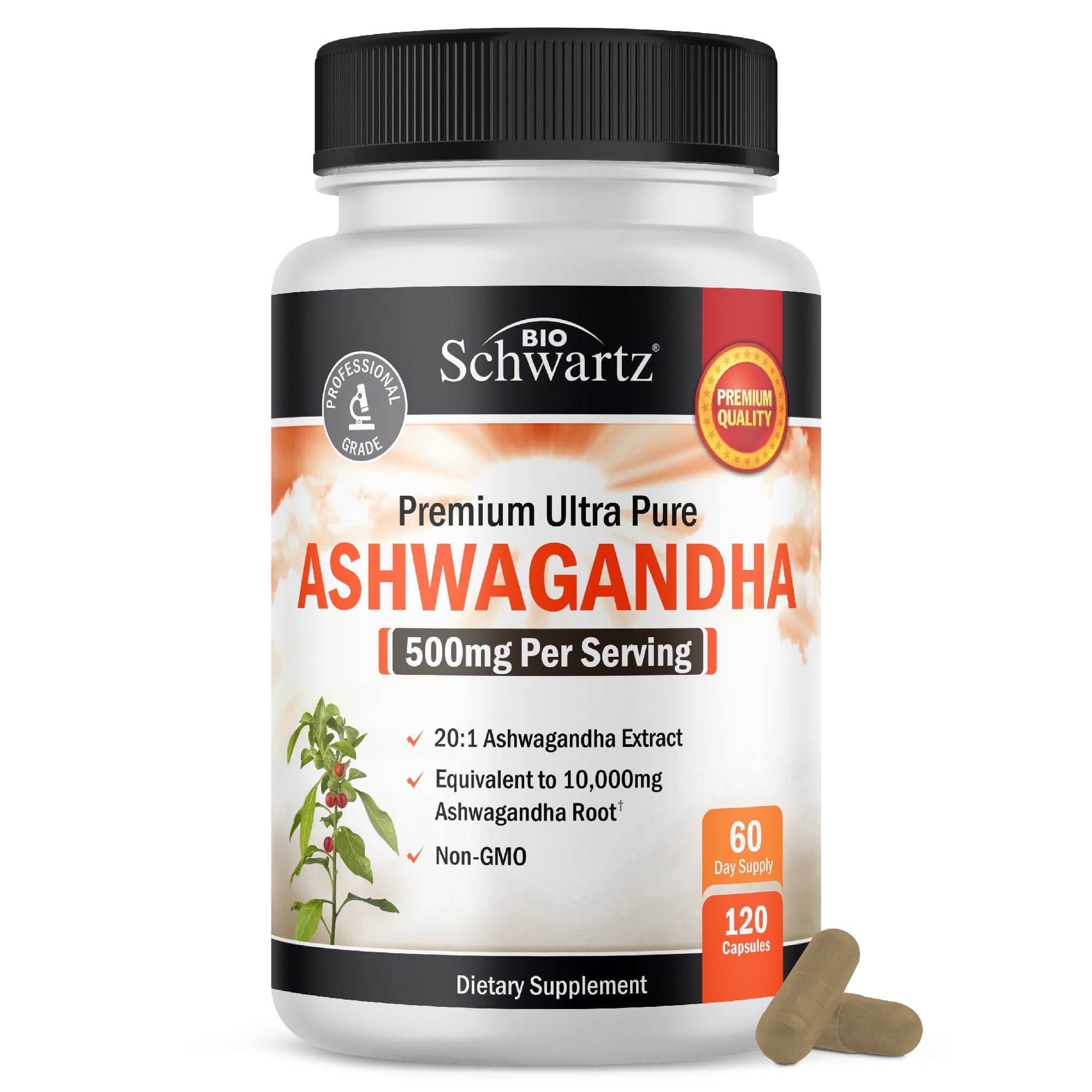 Ashwagandha 500mg, 120ct