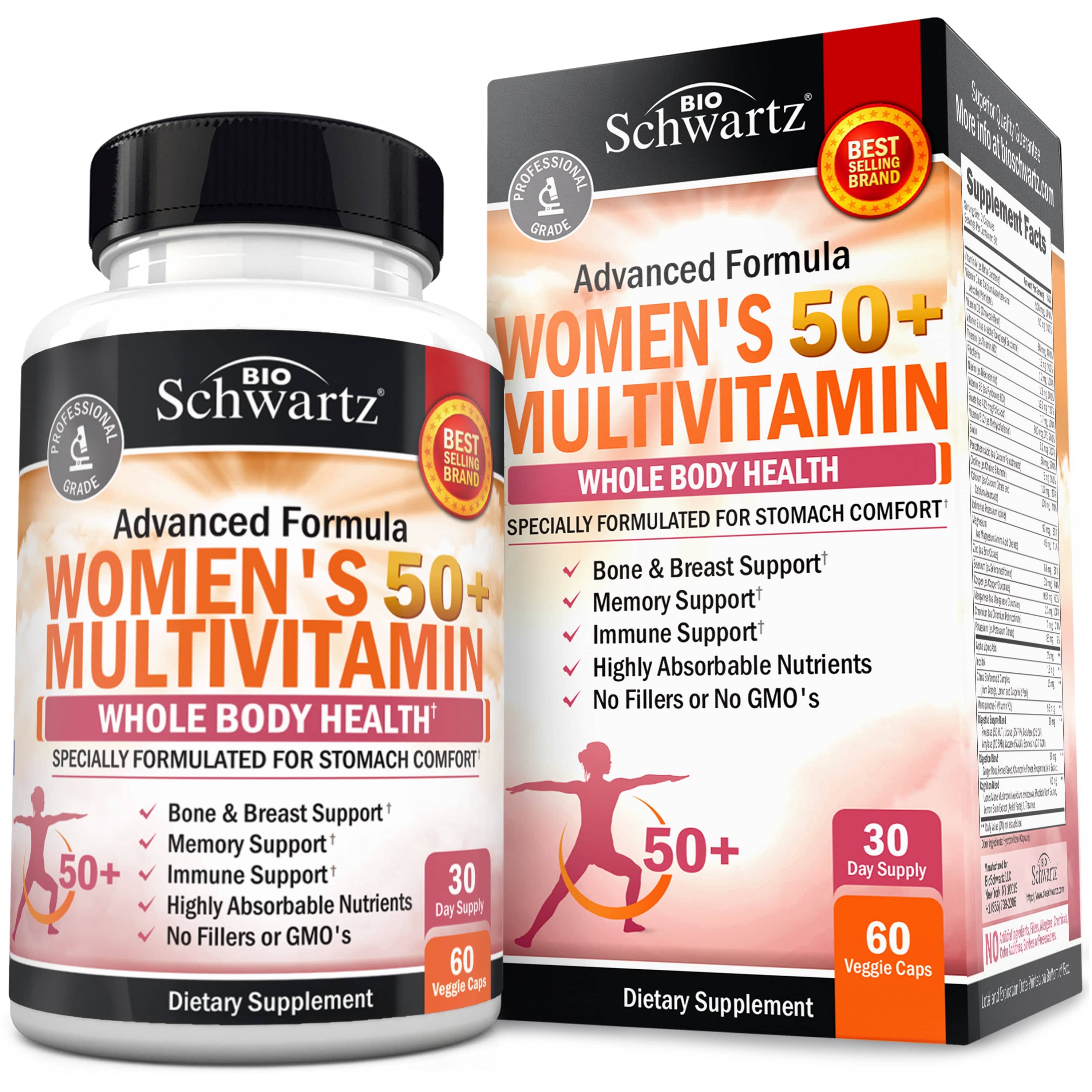 Women's 50+ Multivitamin Capsules, 60ct