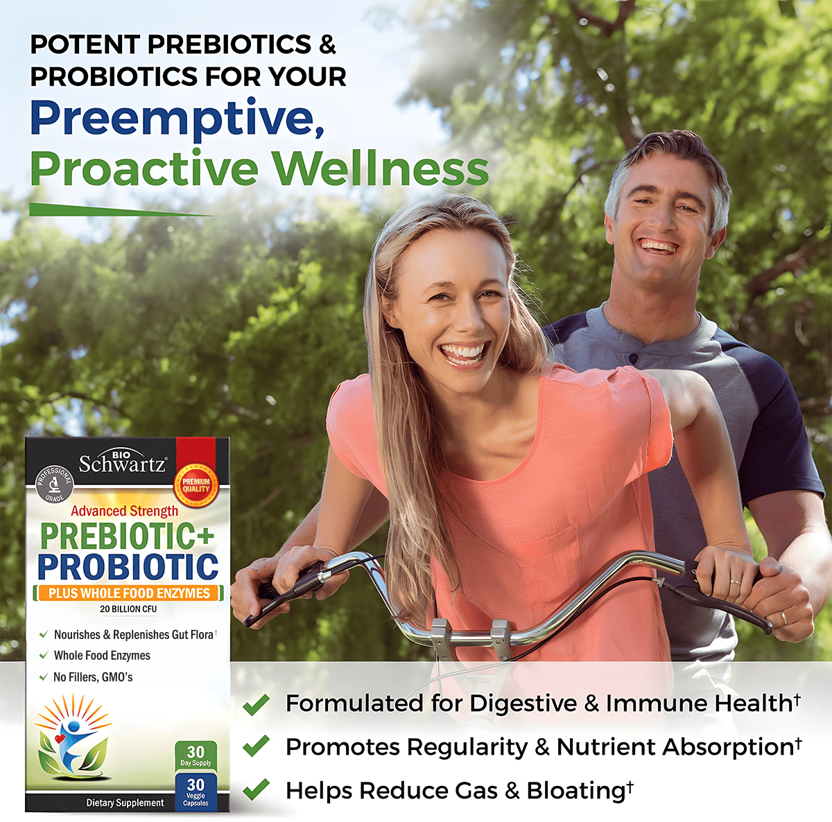 Prebiotic + Probiotic Capsules, 30ct