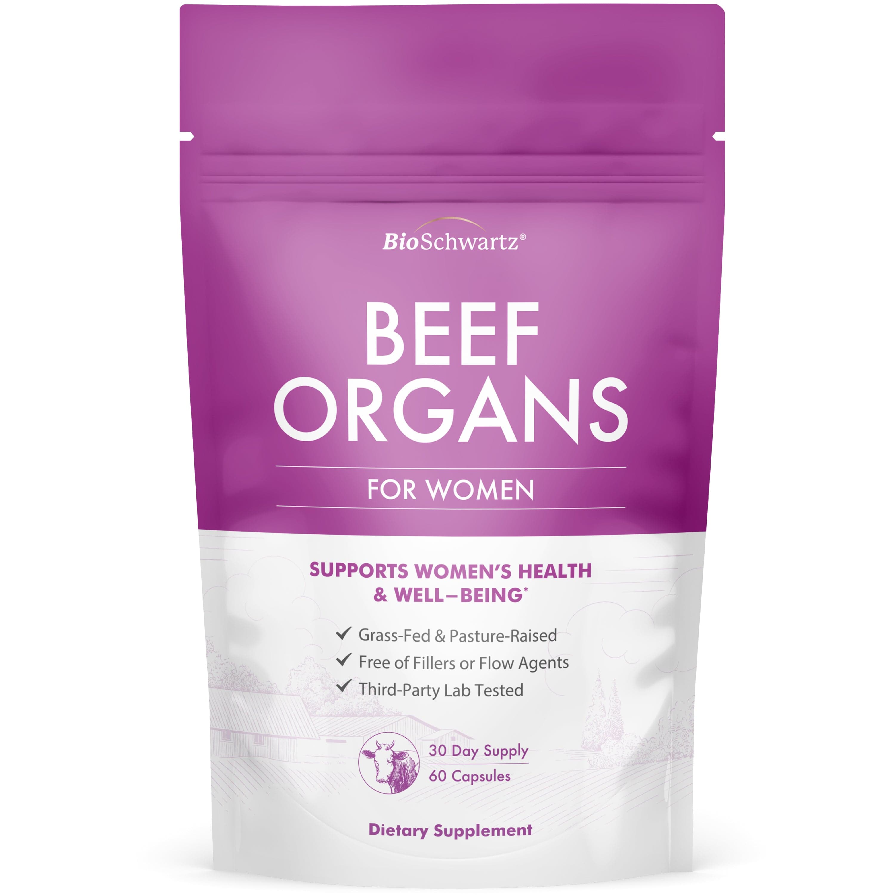 Beef Organs For Women, 60ct