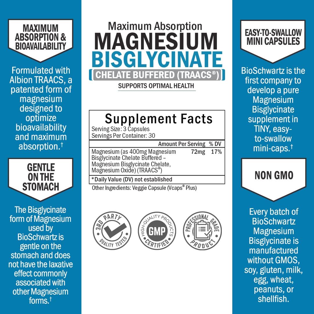 Magnesium Bisglycinate Capsules, 90ct