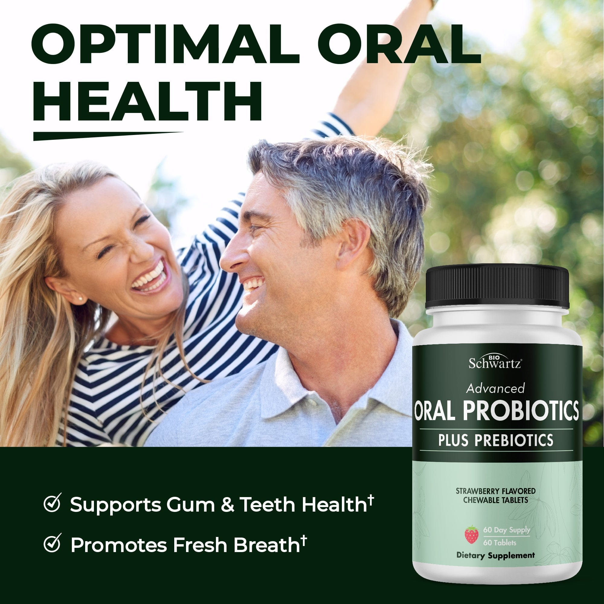 Oral Probiotic, Strawberry, 60ct