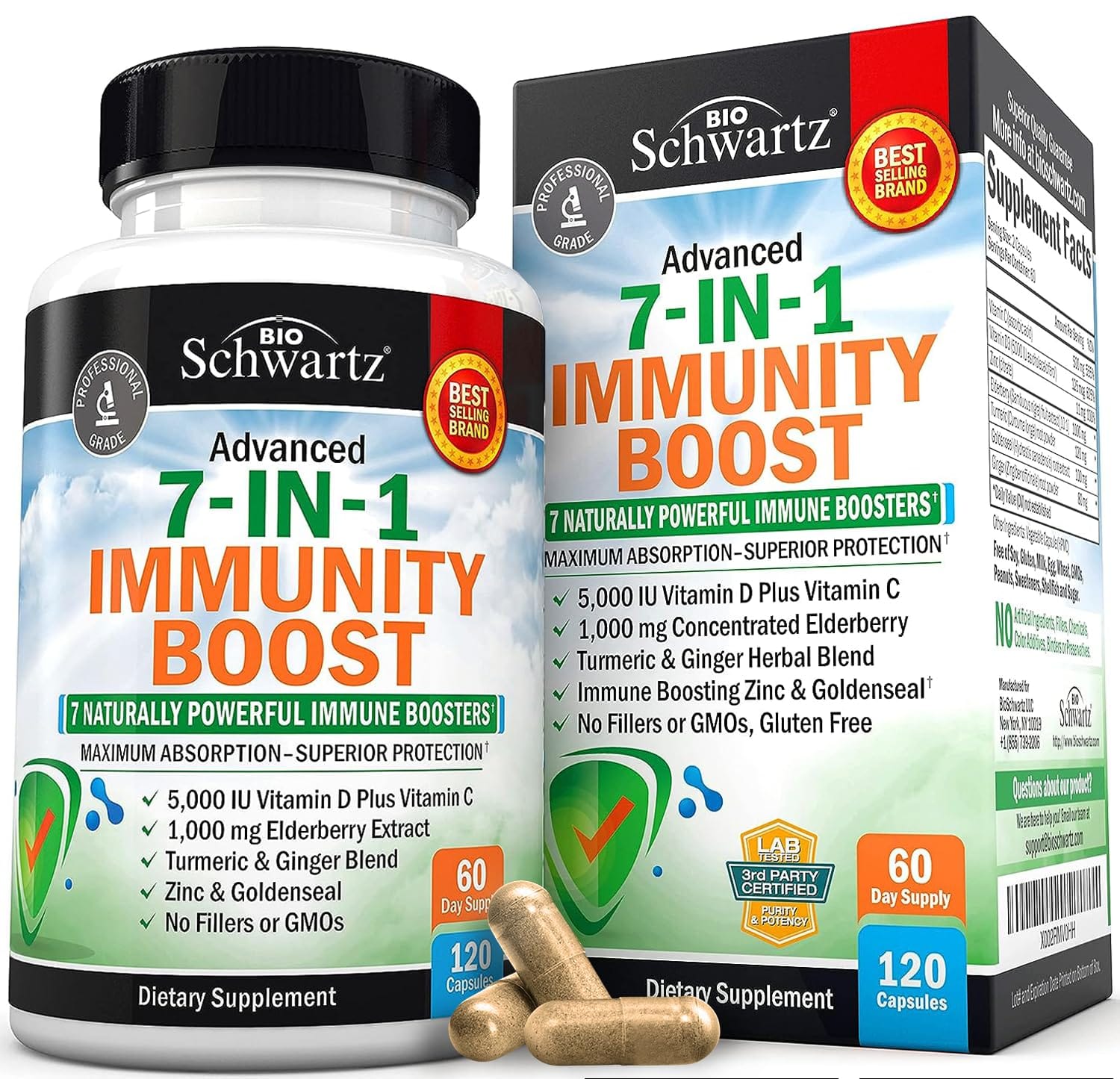 7-in-1 Immunity Boost Capsules, 120ct