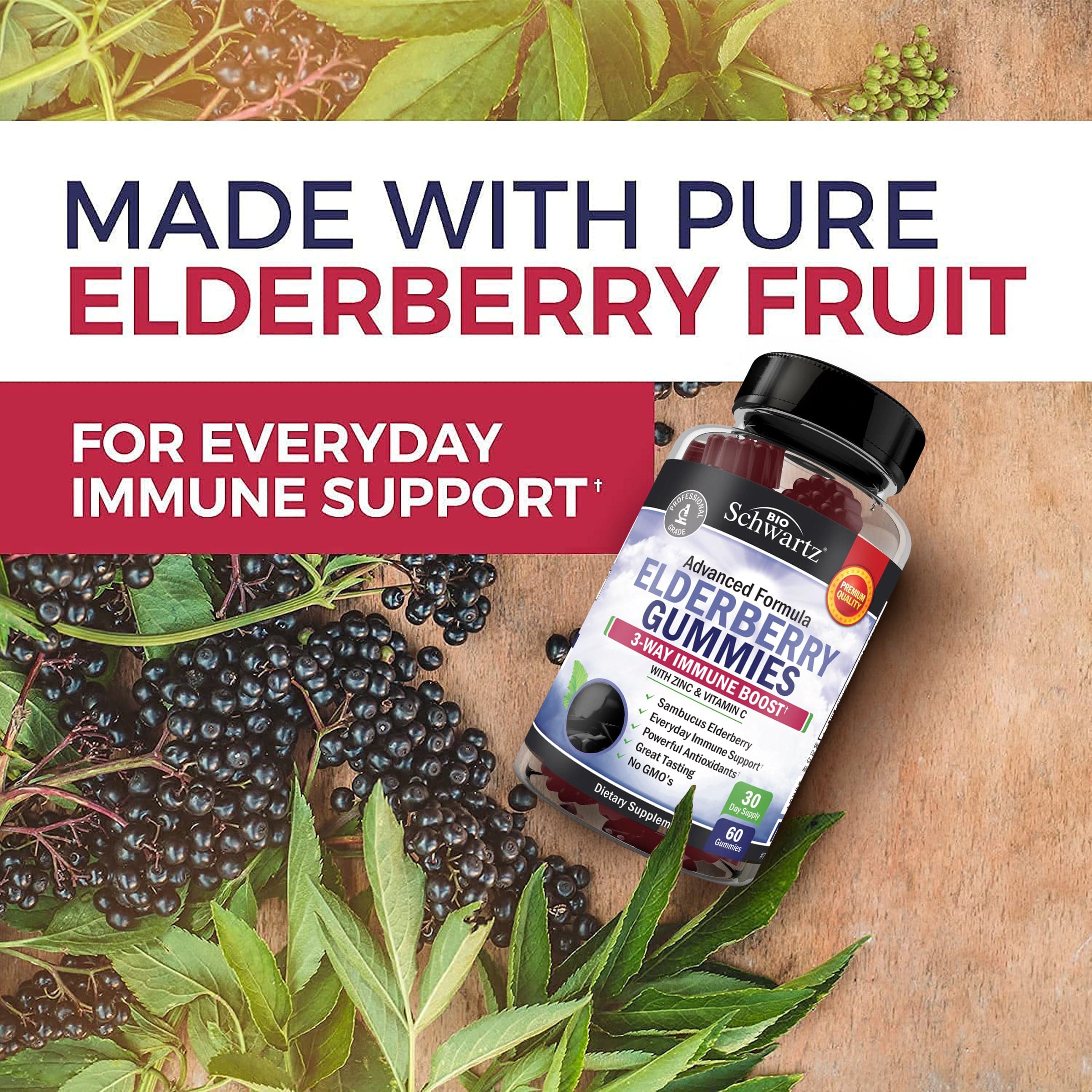 Elderberry Gummies, 60ct