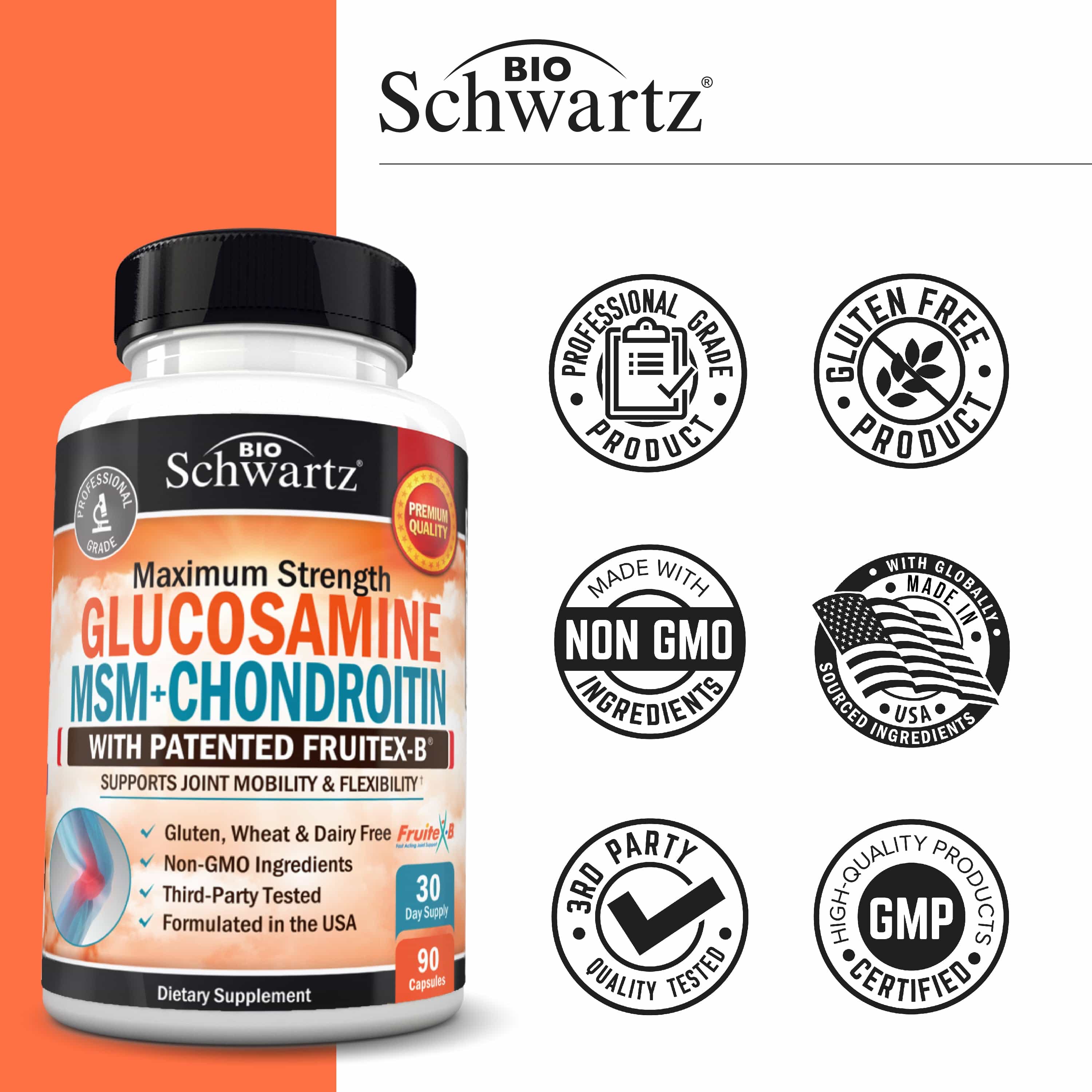 Glucosamine MSM-Chondroitin Capsules, 90ct