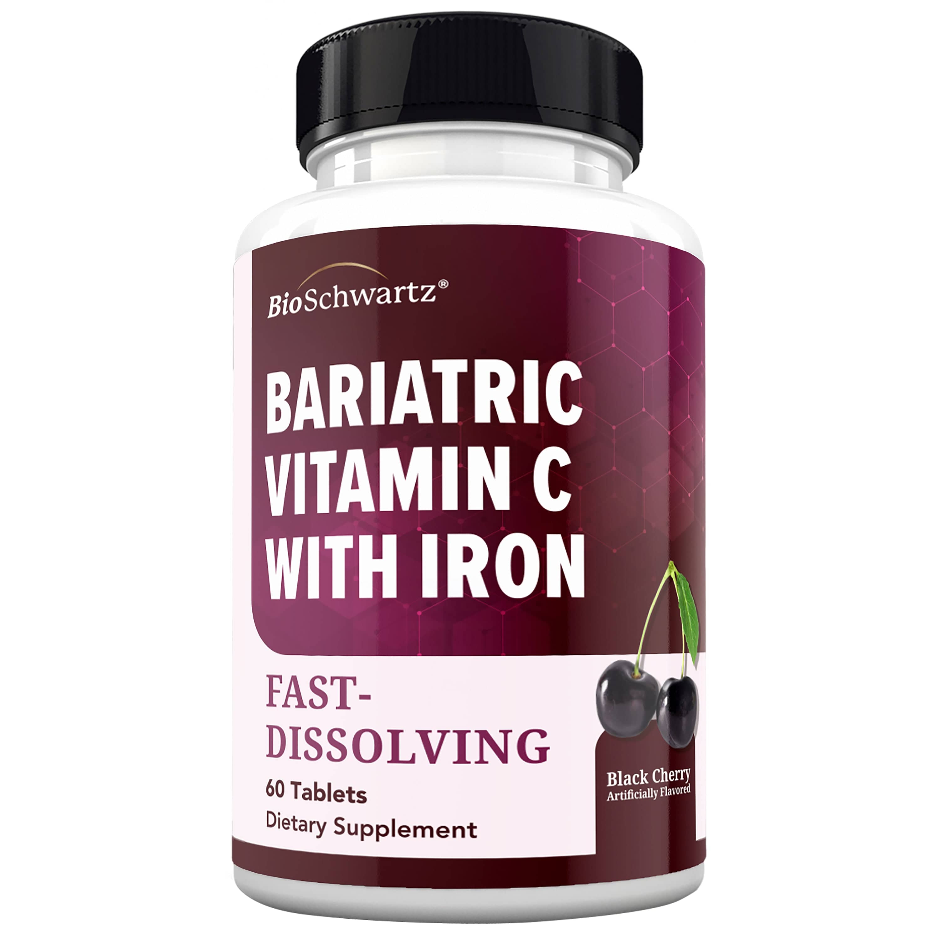 Bariatric Iron + Vitamin C 30 Day Meltable Tablets, 60ct