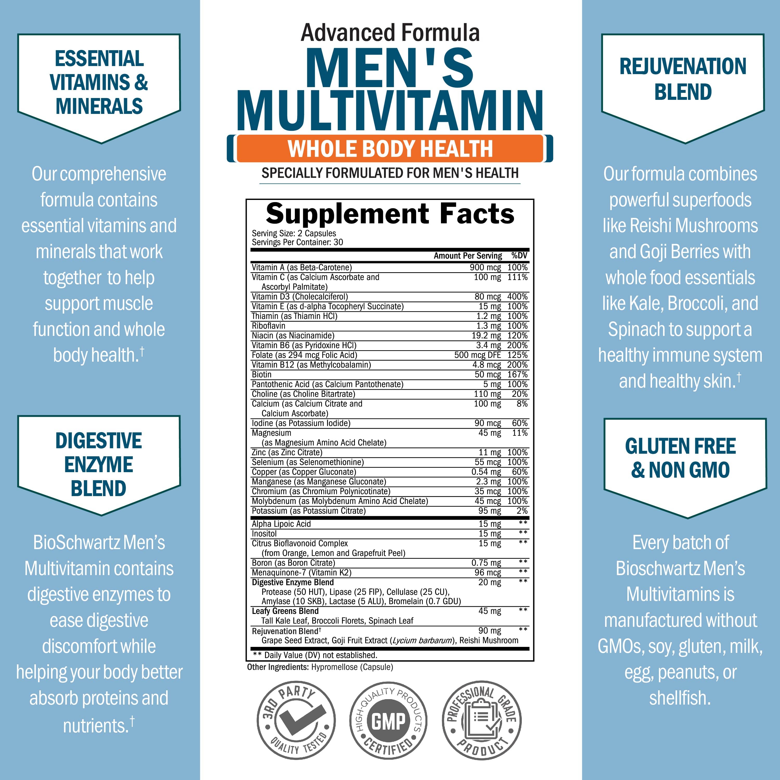Men's Multivitamins, 60ct