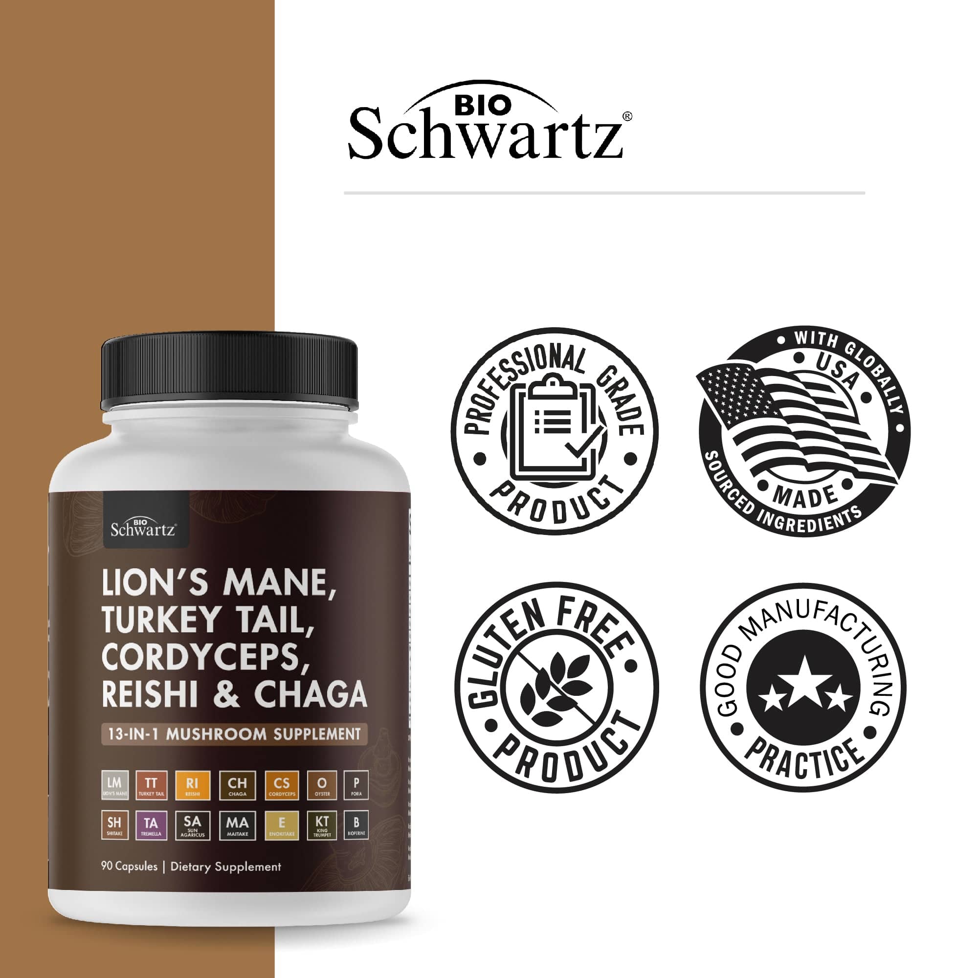 Mushroom Complex Capsules, 90ct