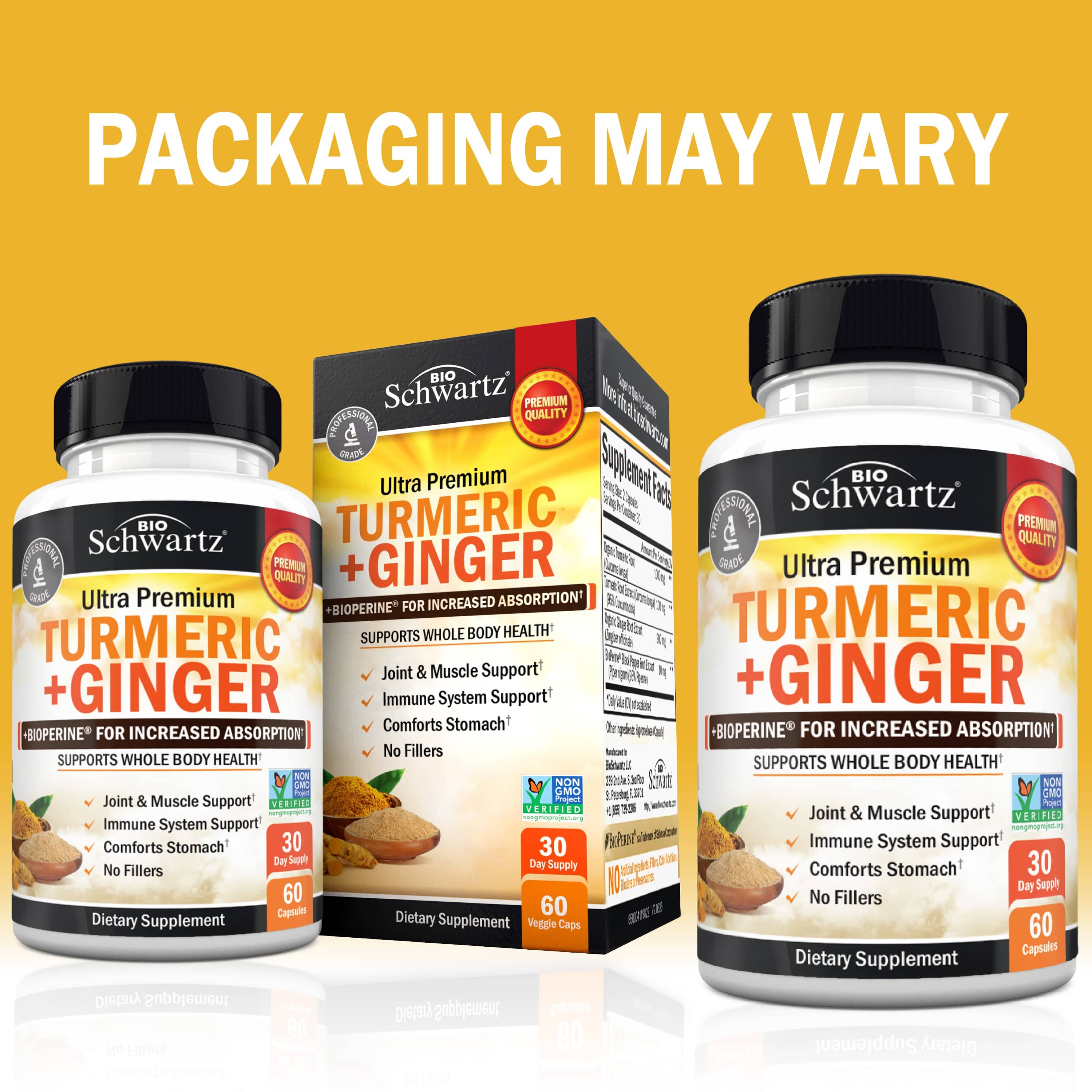 Turmeric + Ginger Capsules, 60ct