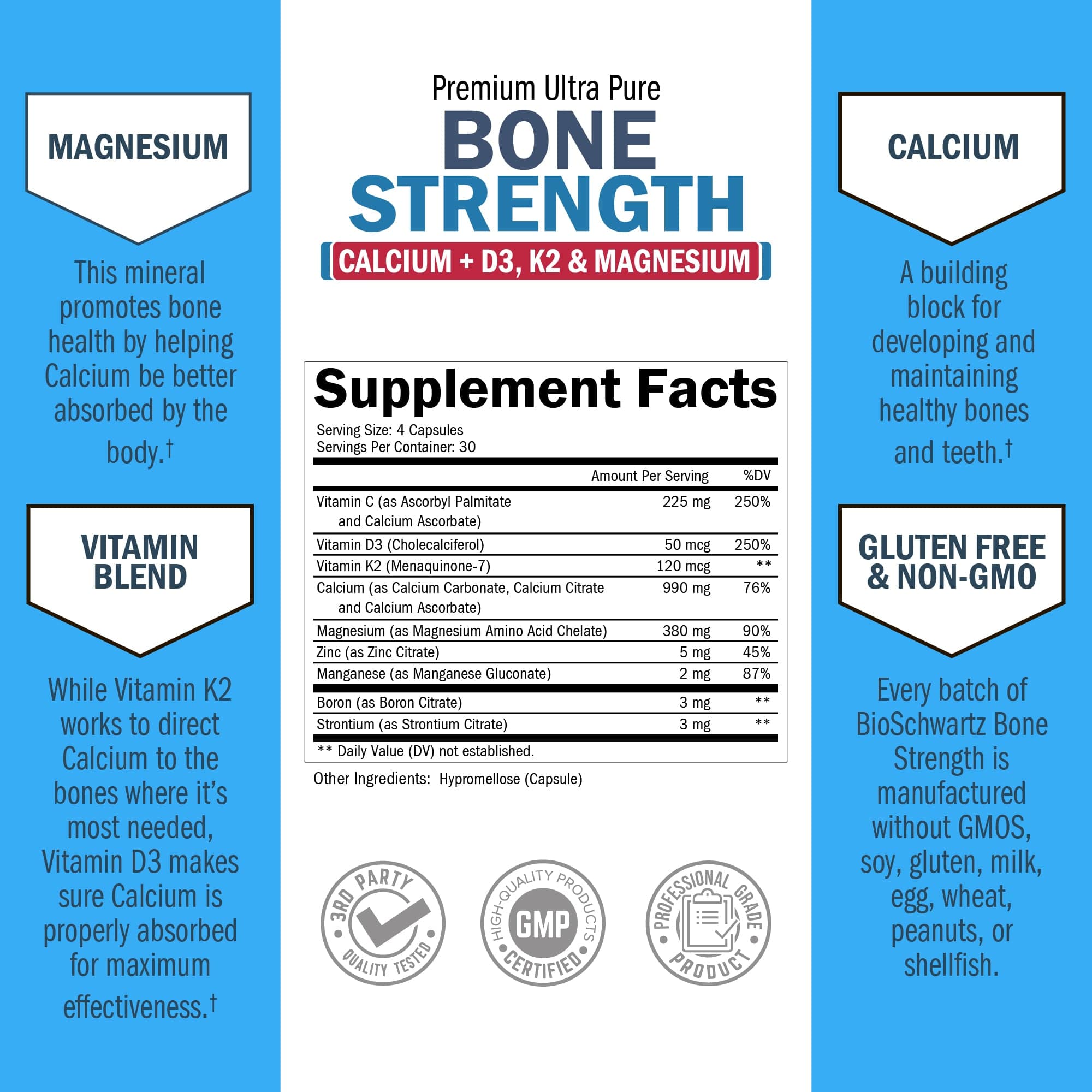 Bone Strength Capsules, 120ct