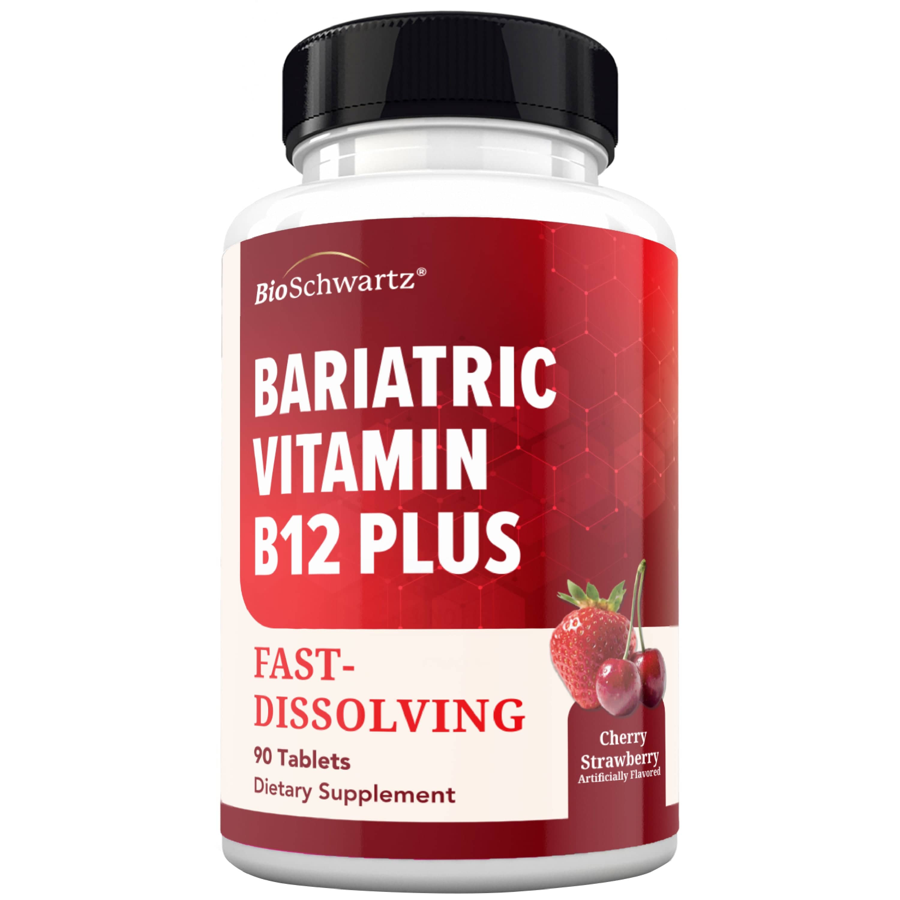 Bariatric Vitamin B12 Plus 90 Day Meltable Tablets, 90ct
