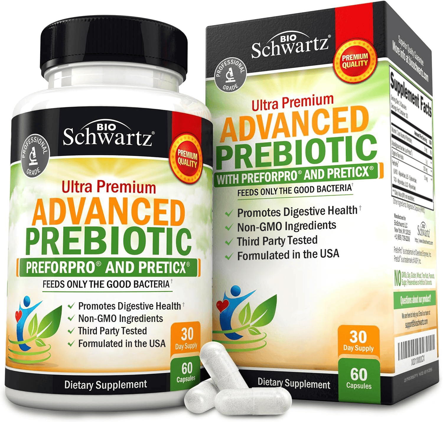 Advanced Prebiotic Capsules, 60ct