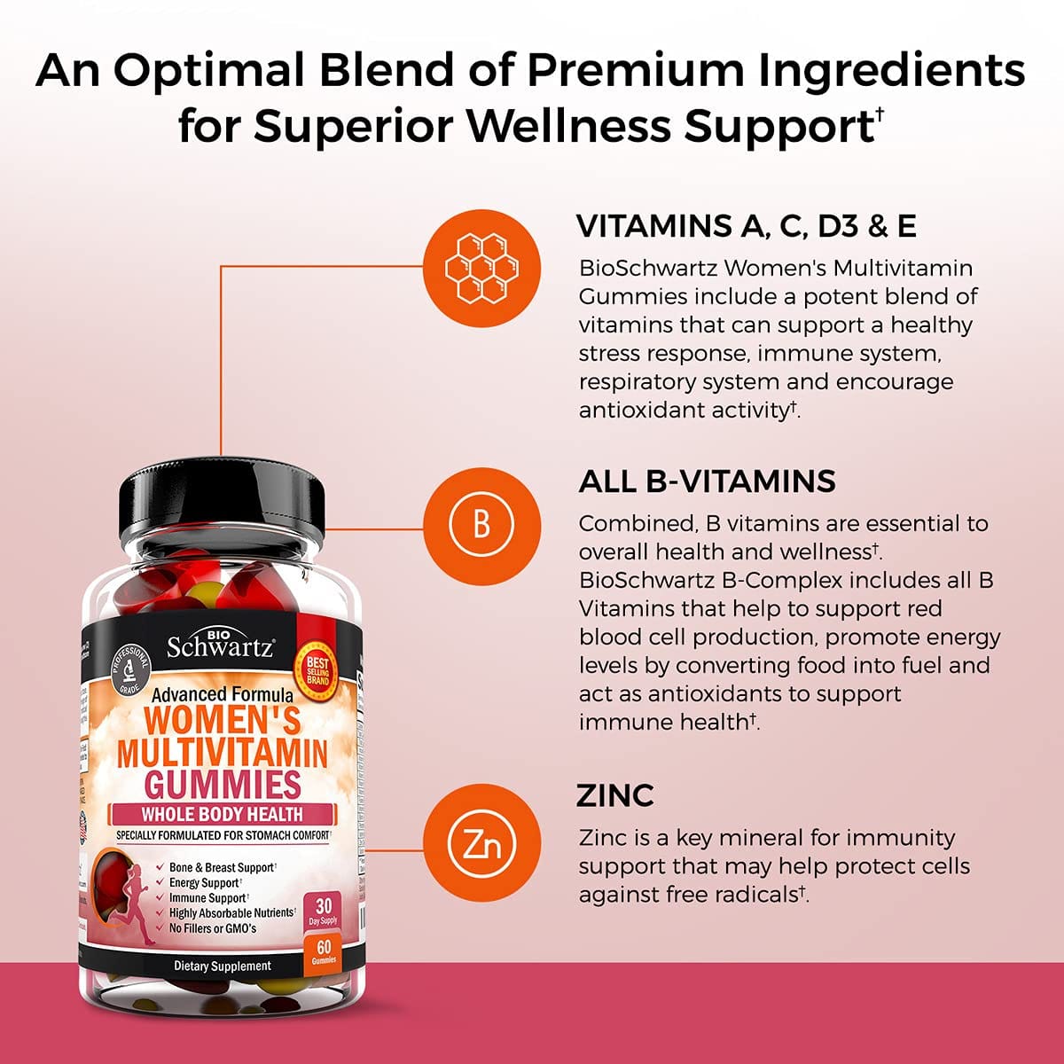 Women's Multivitamin Gummies, Berry, 60ct