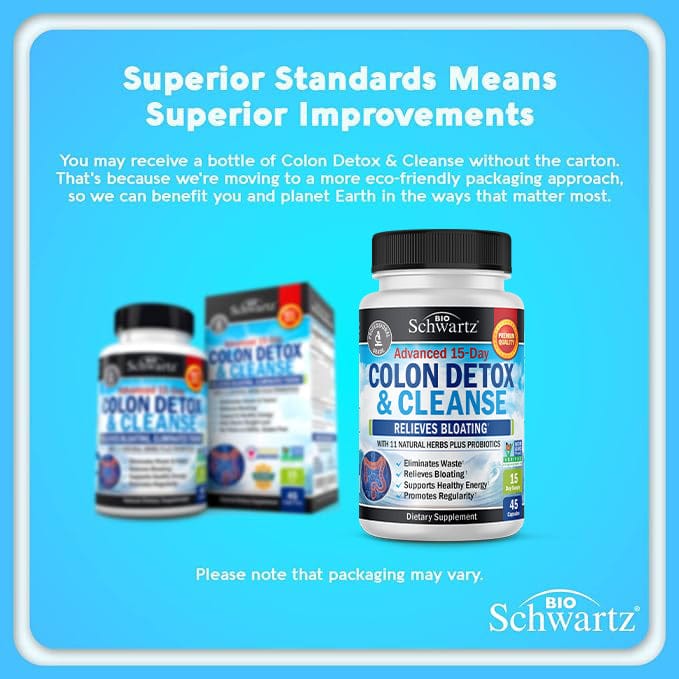 Colon Detox & Cleanser Capsules, 45ct