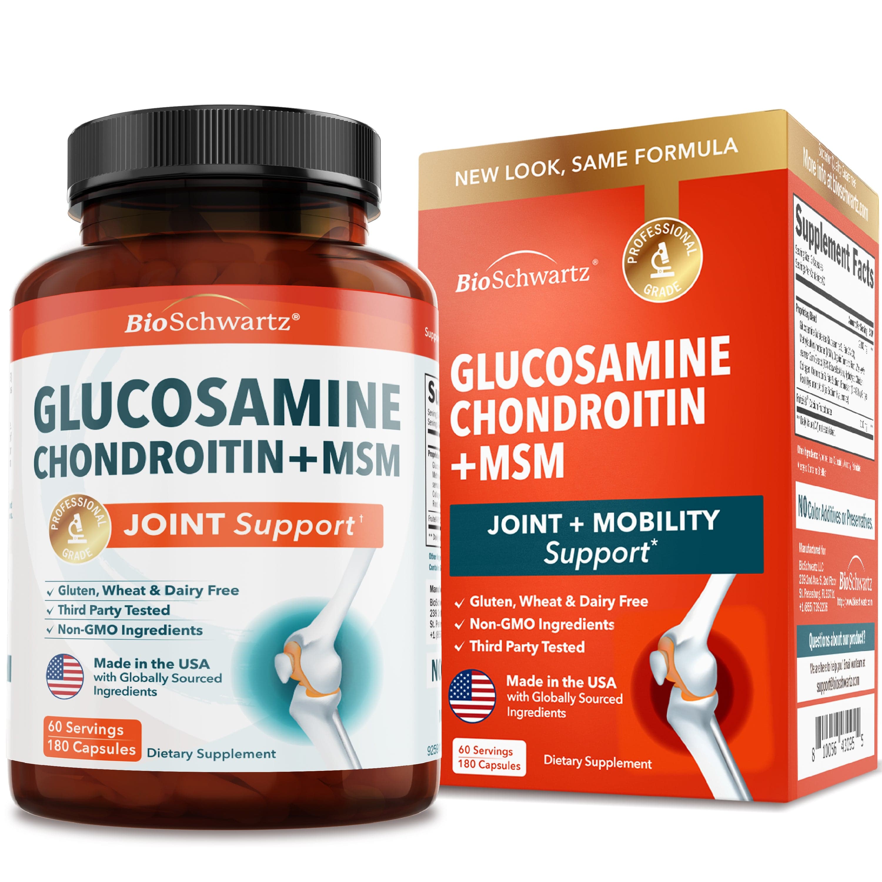 Glucosamine MSM-Chondroitin Capsules, 180ct