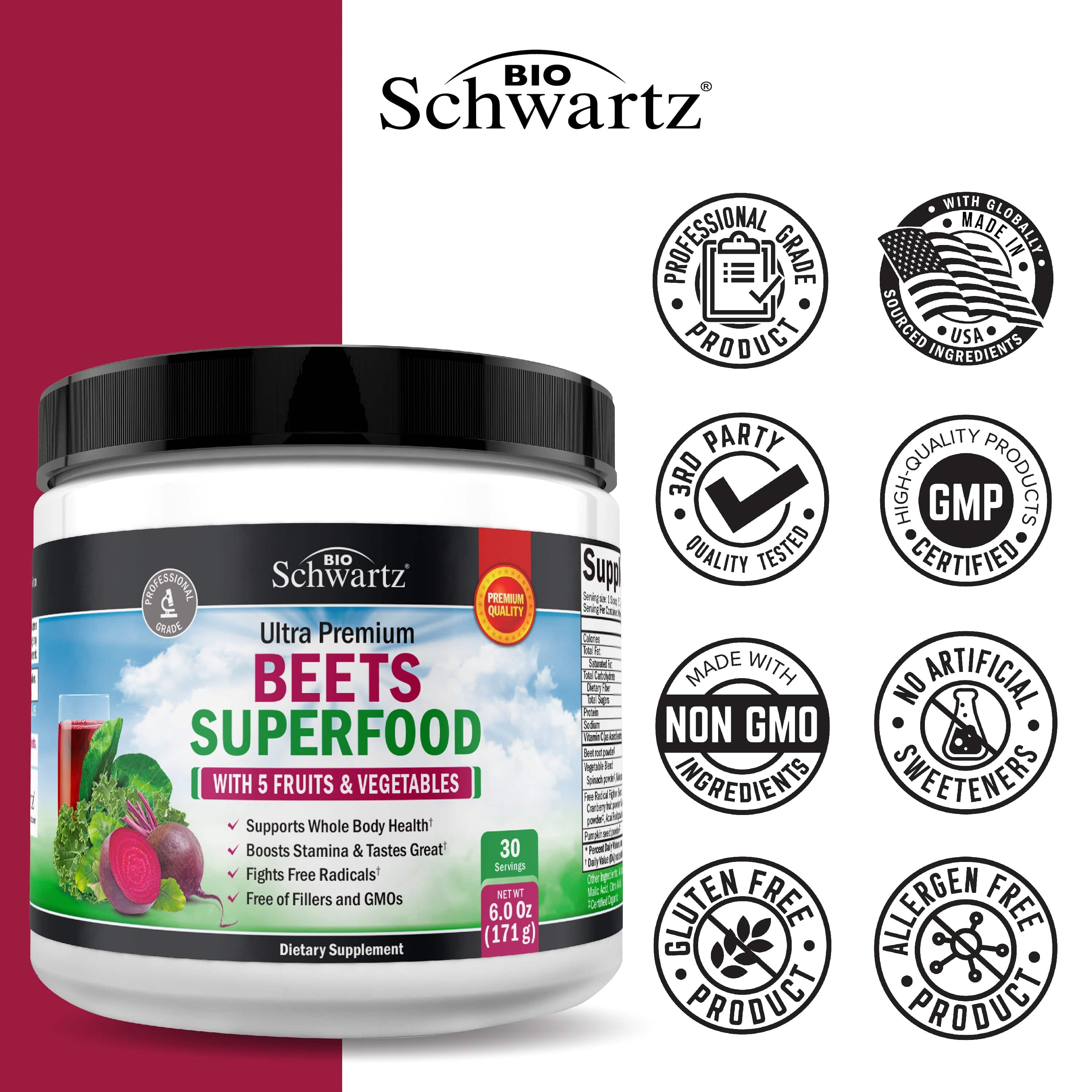 Beets Superfood Powder, 5.8oz