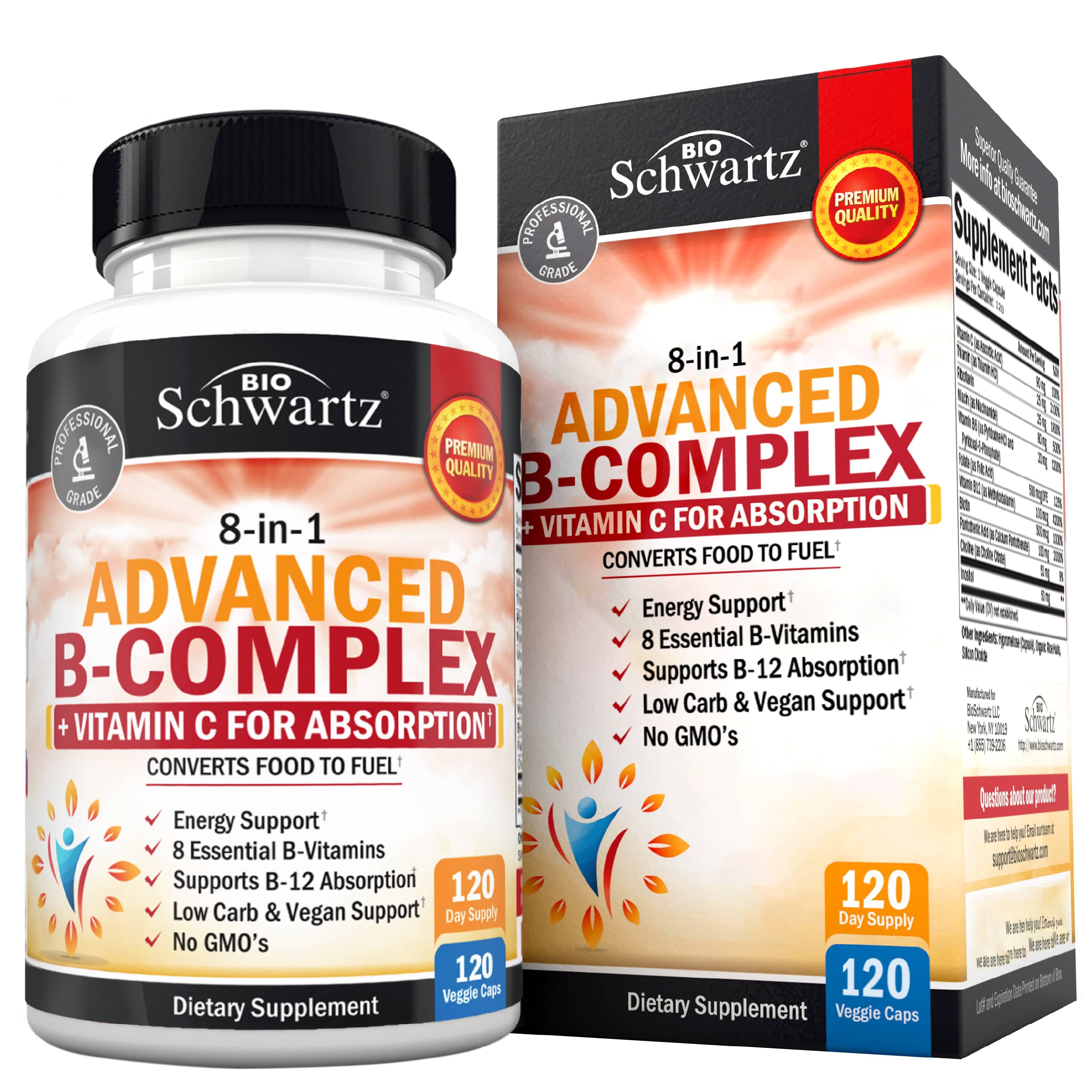 Advanced B-Complex Capsules, 60ct