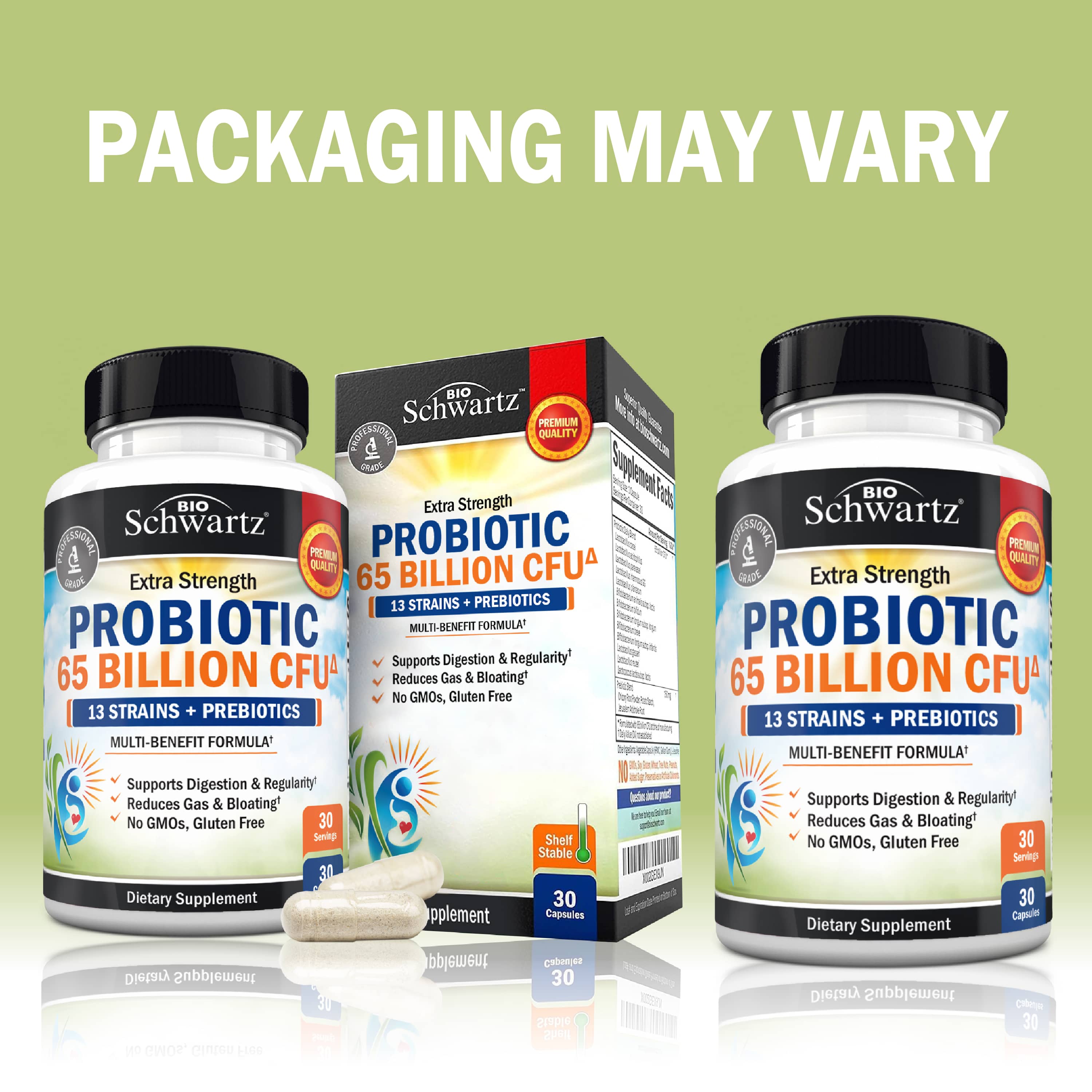 Probiotics 65 Billion CFU Capsules