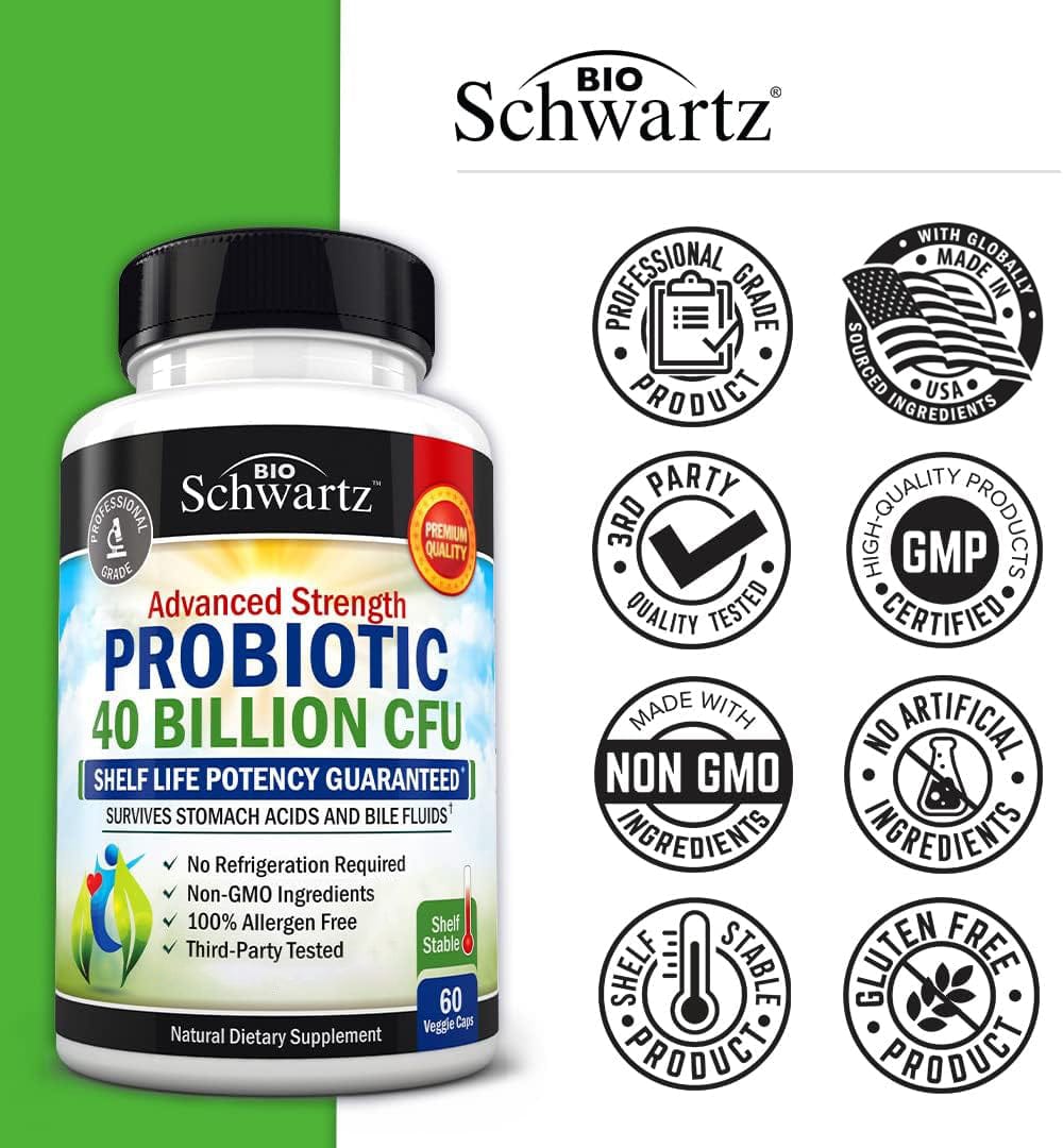 Probiotics 40 Billion CFU Capsules, 60ct