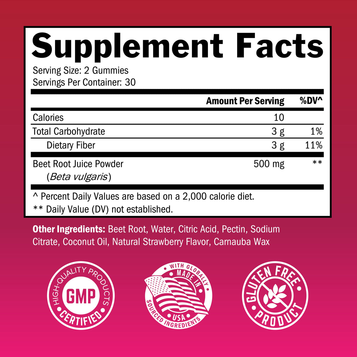 Sugar Free Beet Root Gummies