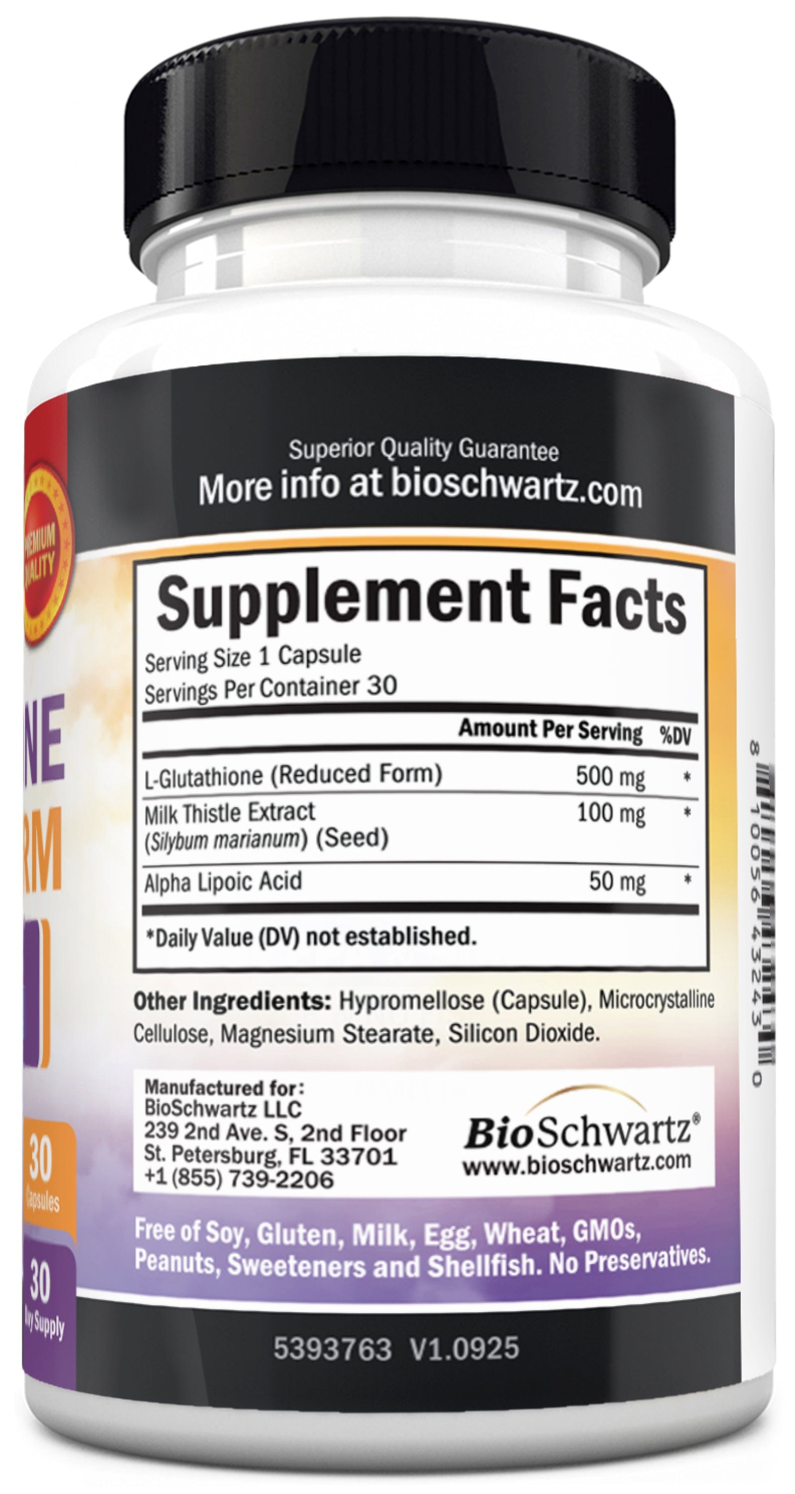 L-Glutathione Reduced Form Capsules, 30ct