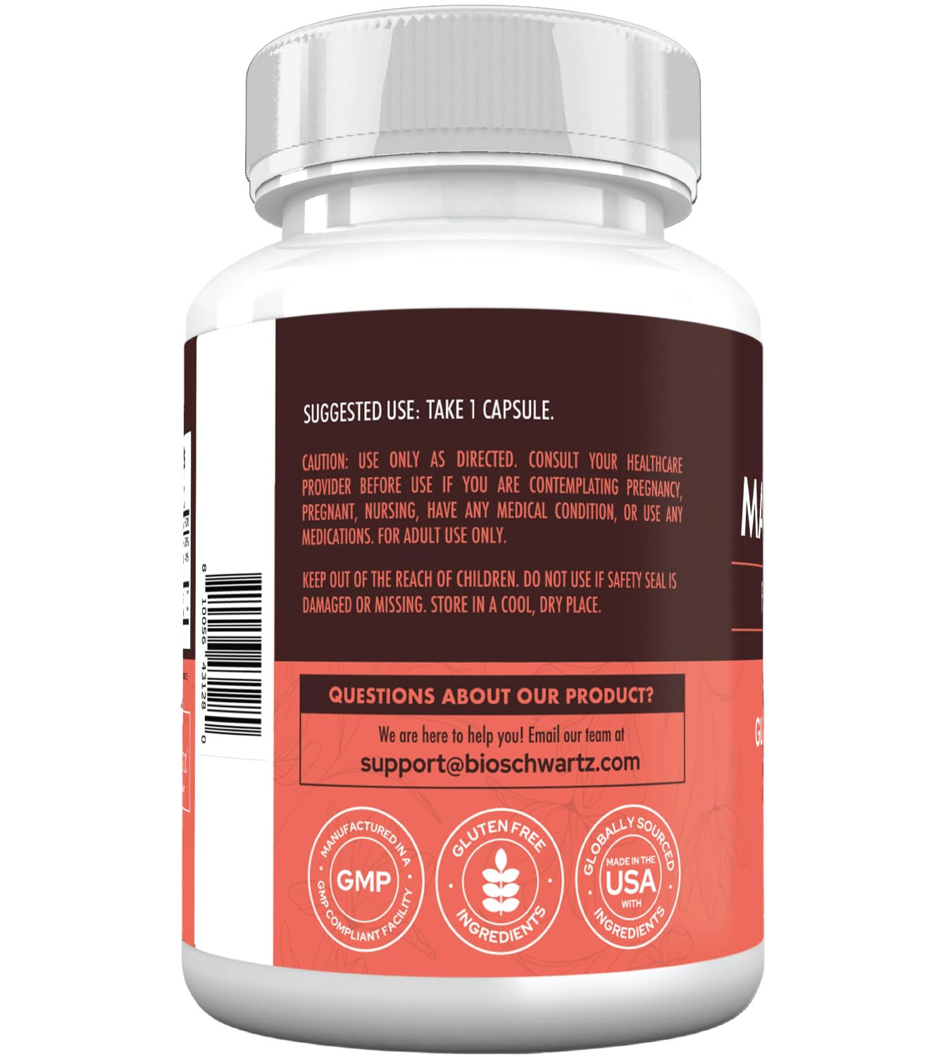 Magnesium Capsules for Women, 60ct