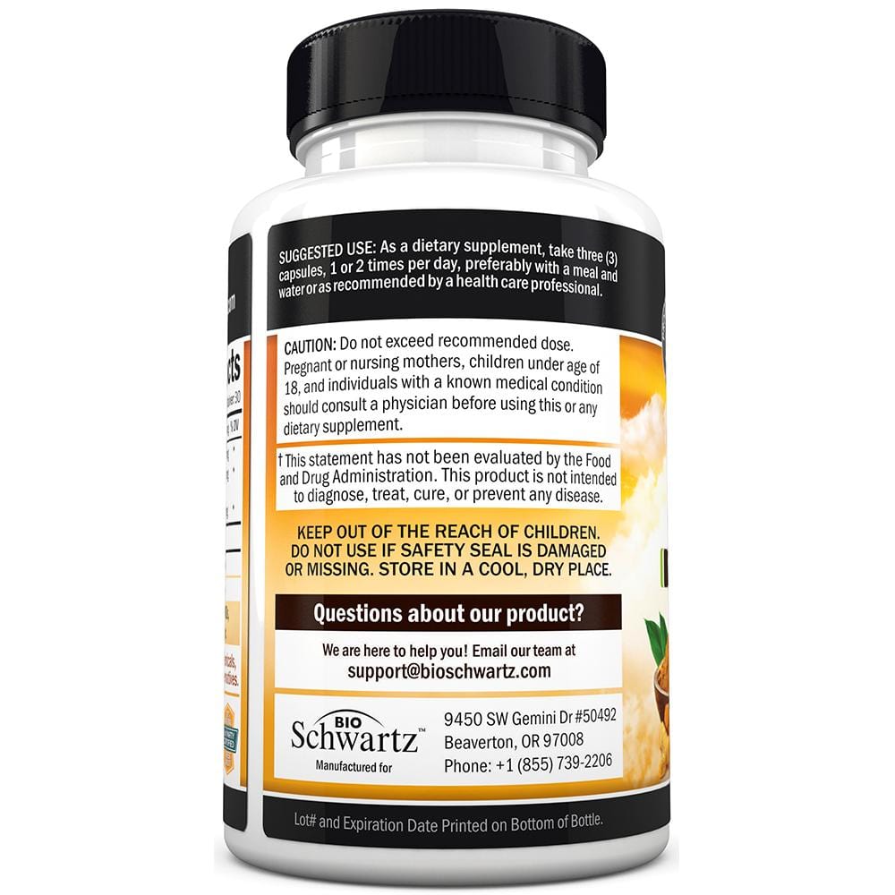 Turmeric Curcumin 1500mg Capsules