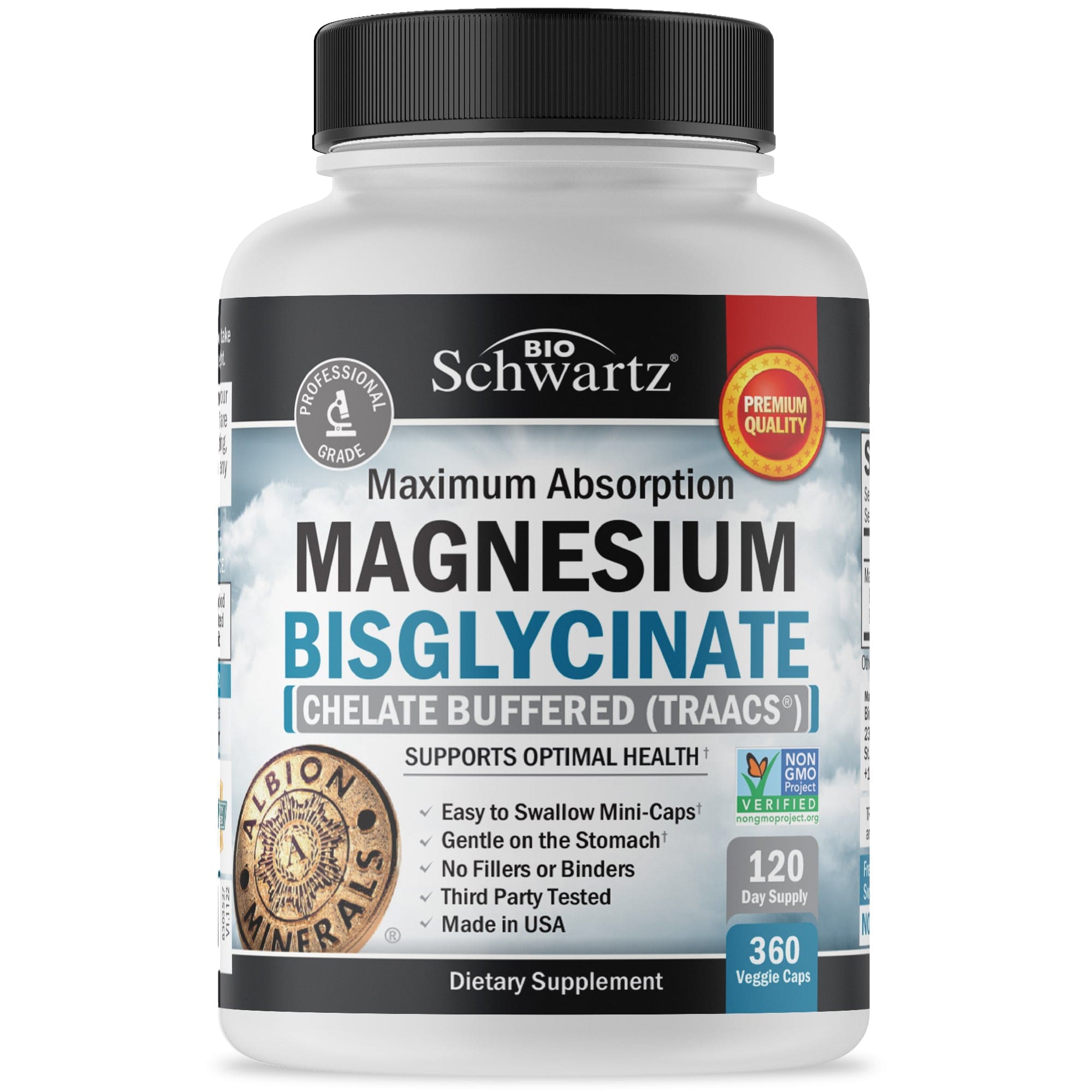 Magnesium Bisglycinate Capsules, 360 Count