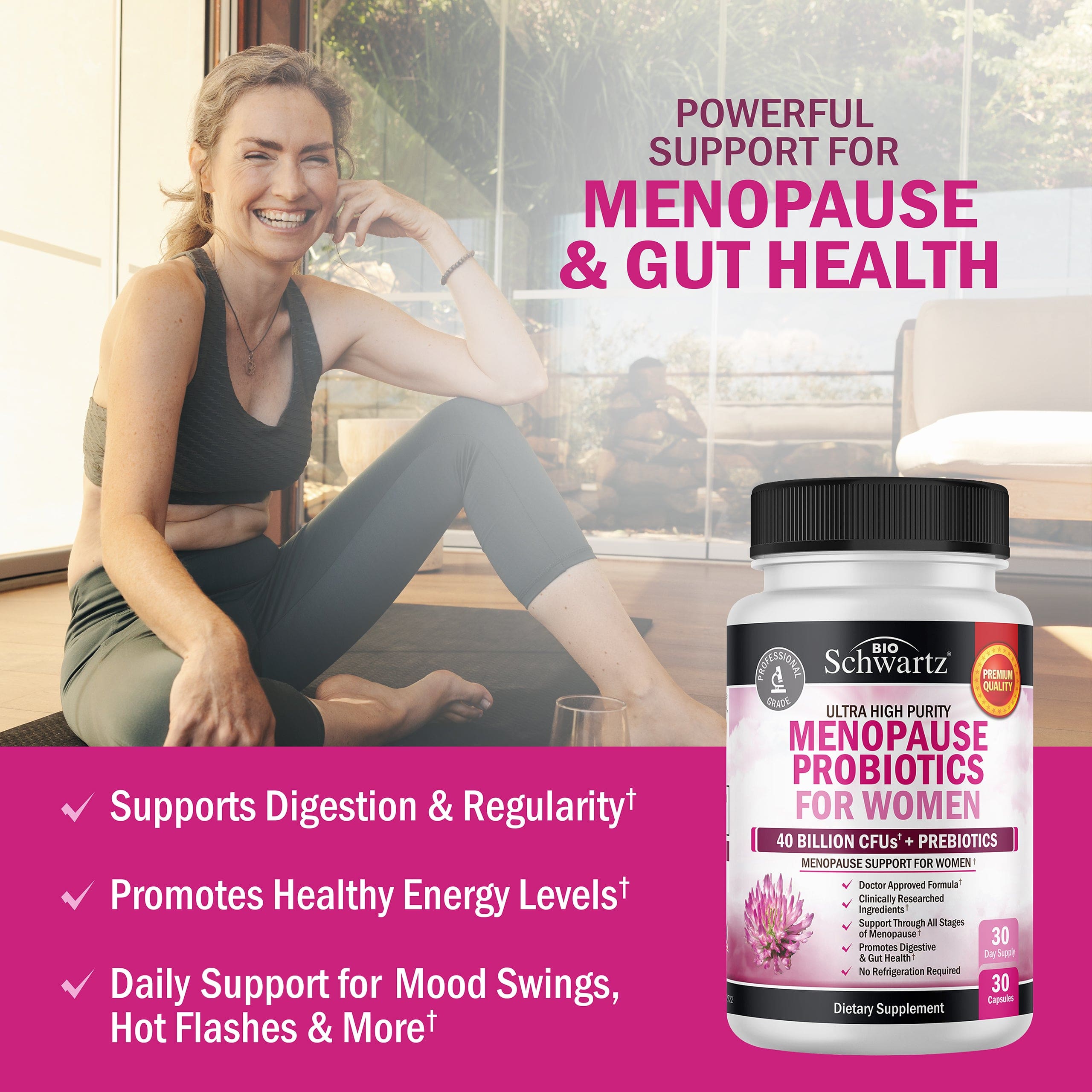 Menopause Support Probiotics for Women