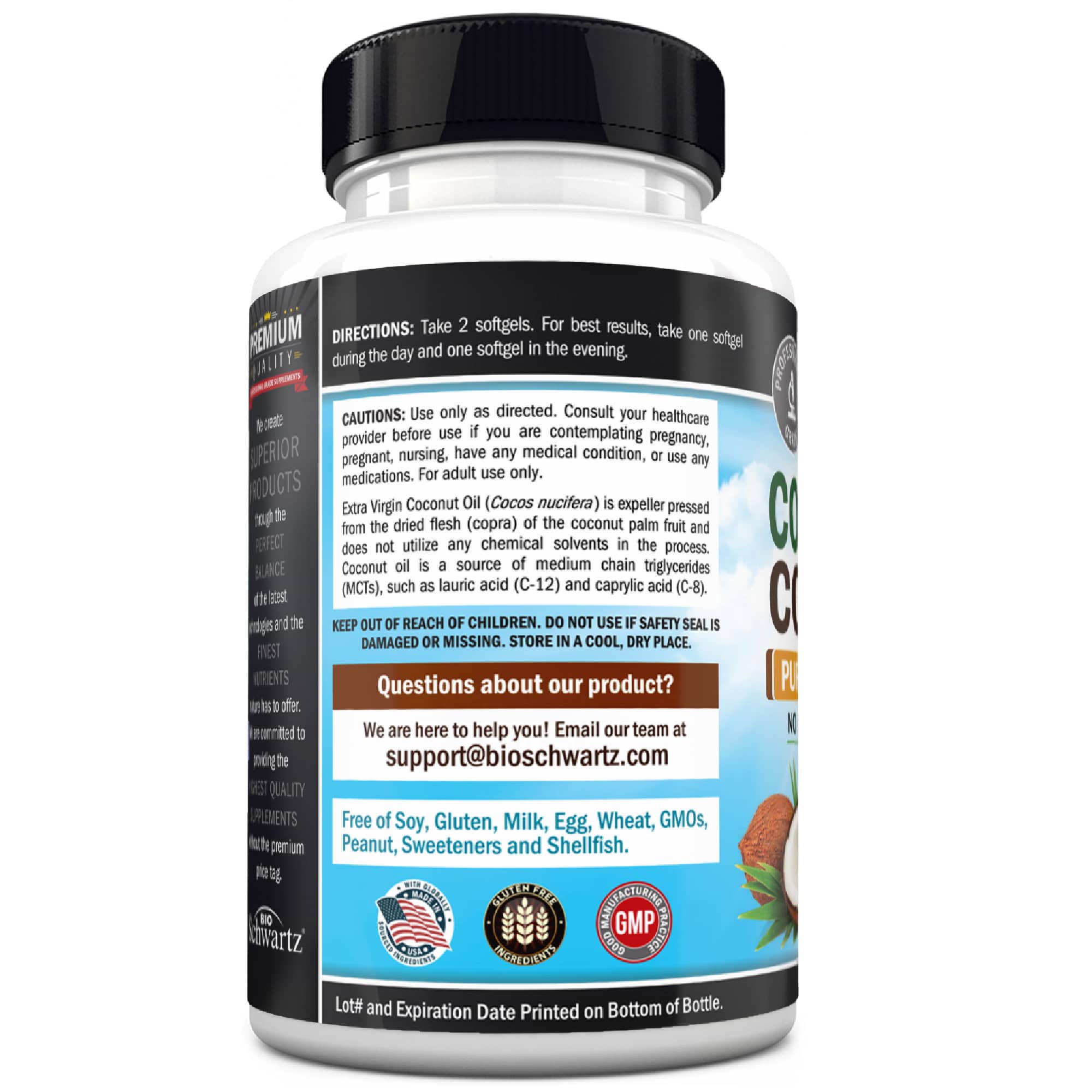 Coconut Oil Softgels, 120ct