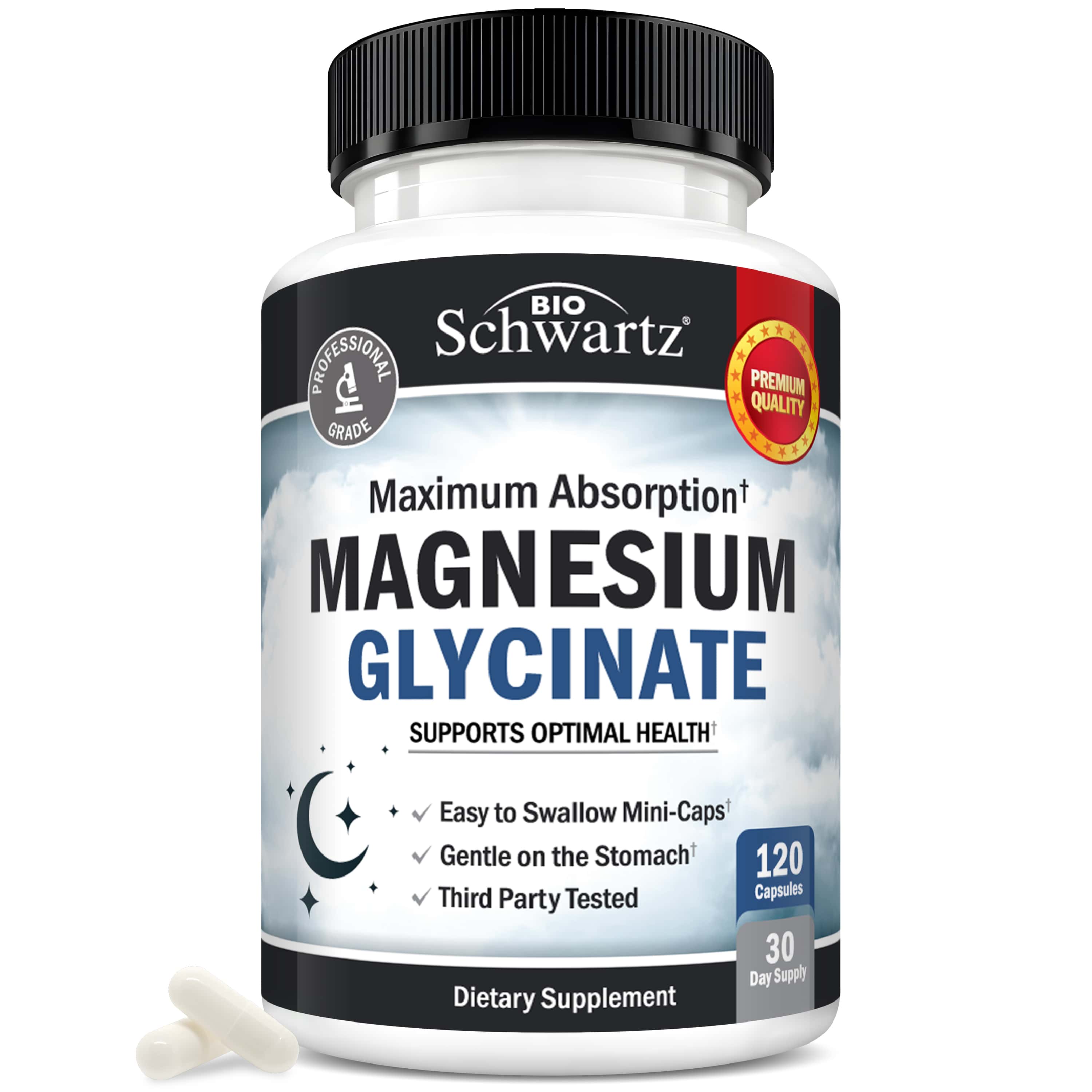 Magnesium Glycinate Capsules, 120ct