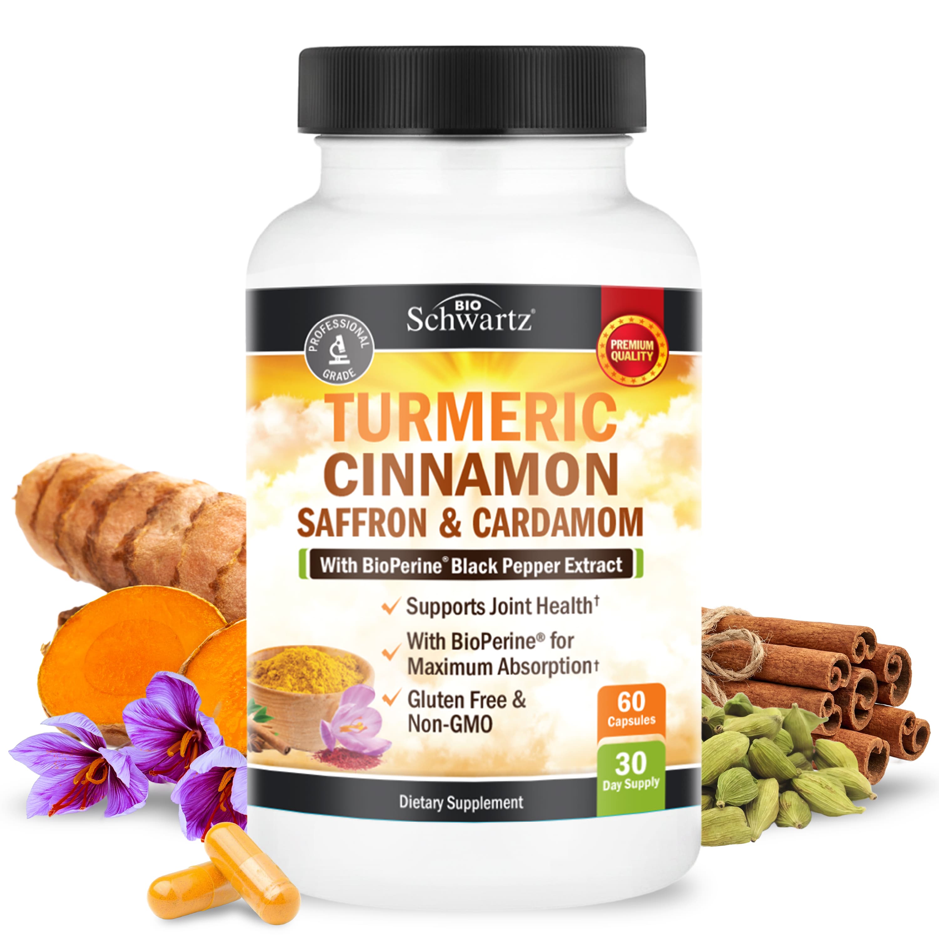 Turmeric Cinnamon Capsules, 60ct