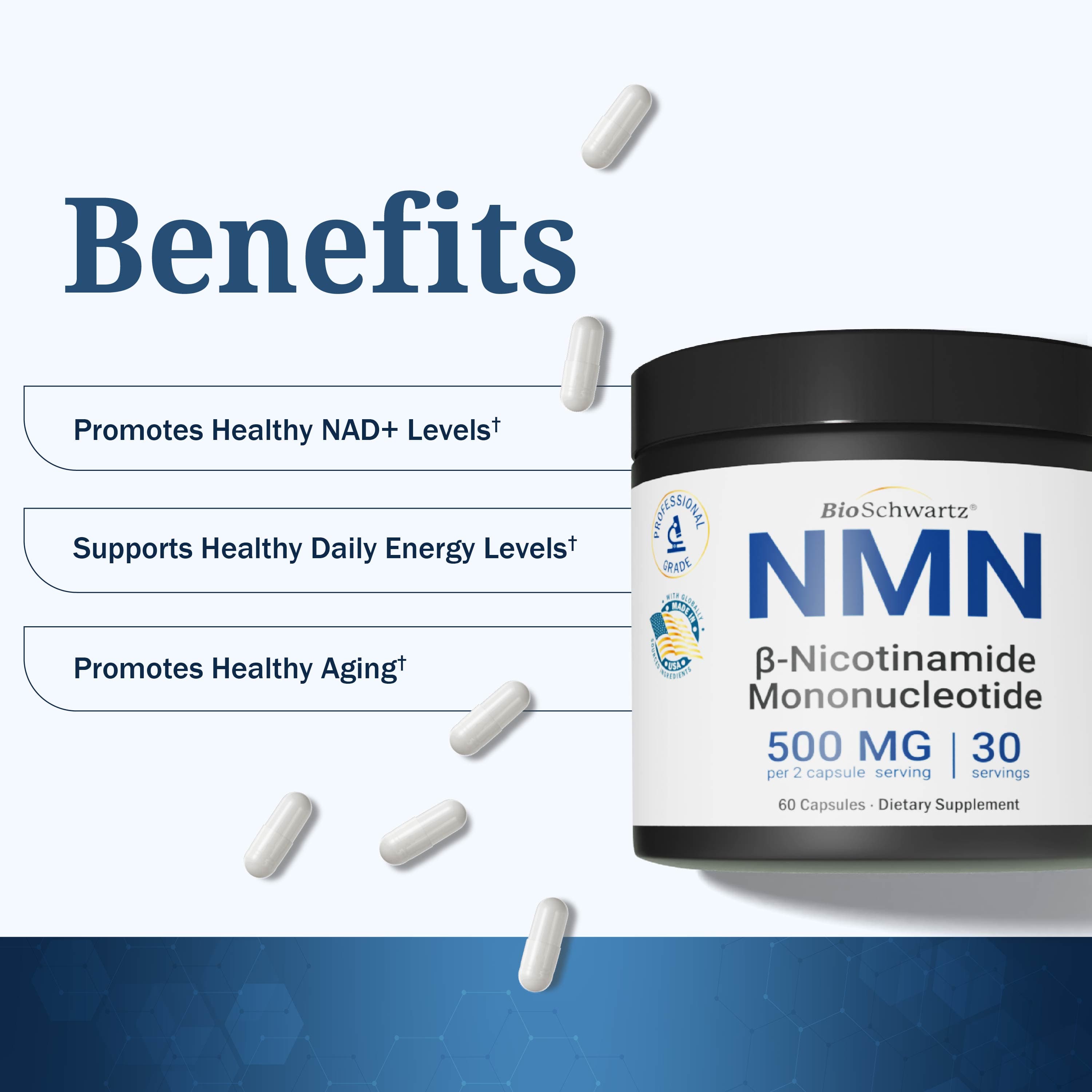 NMN 500mg Capsules