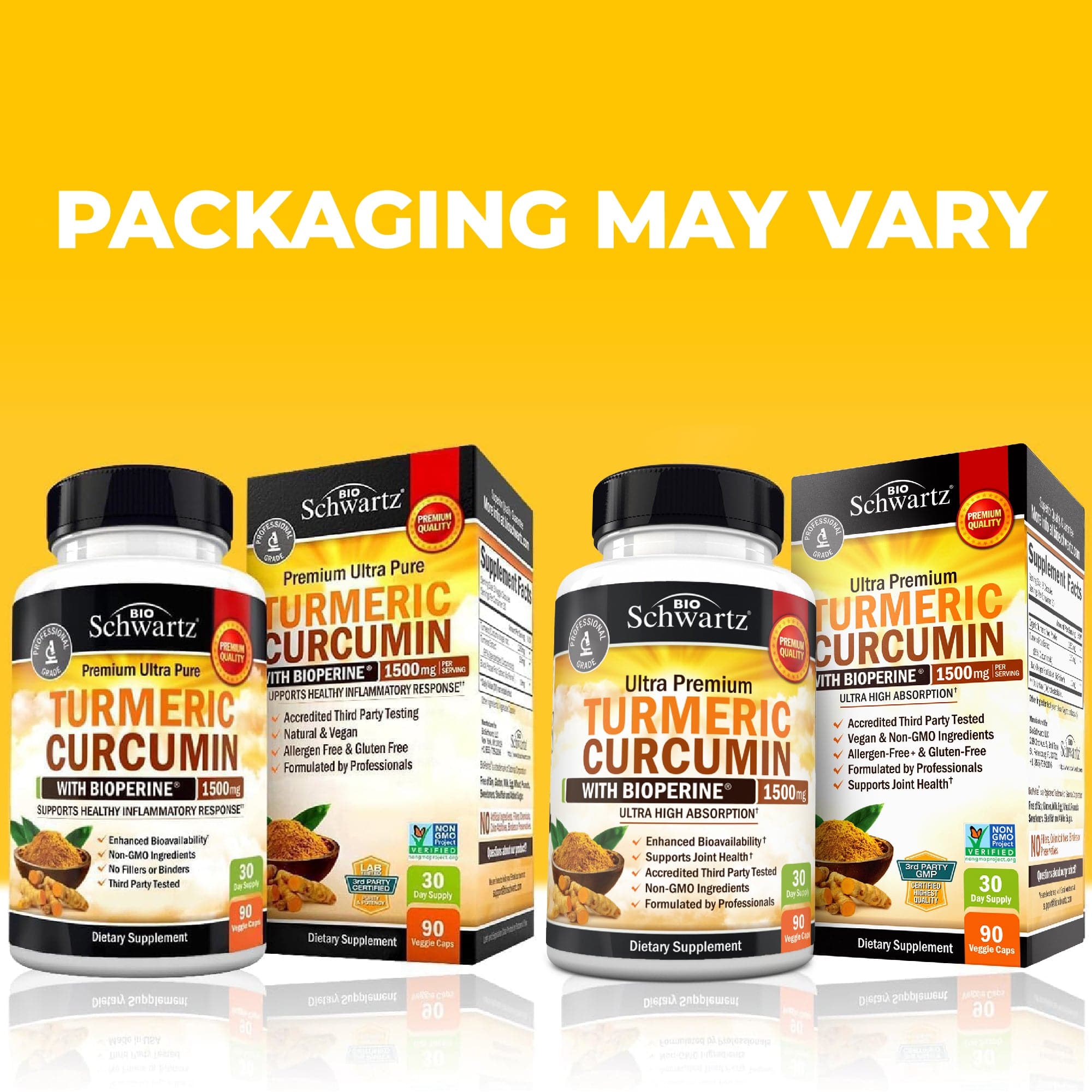 Turmeric Curcumin 1500mg Capsules, 90ct