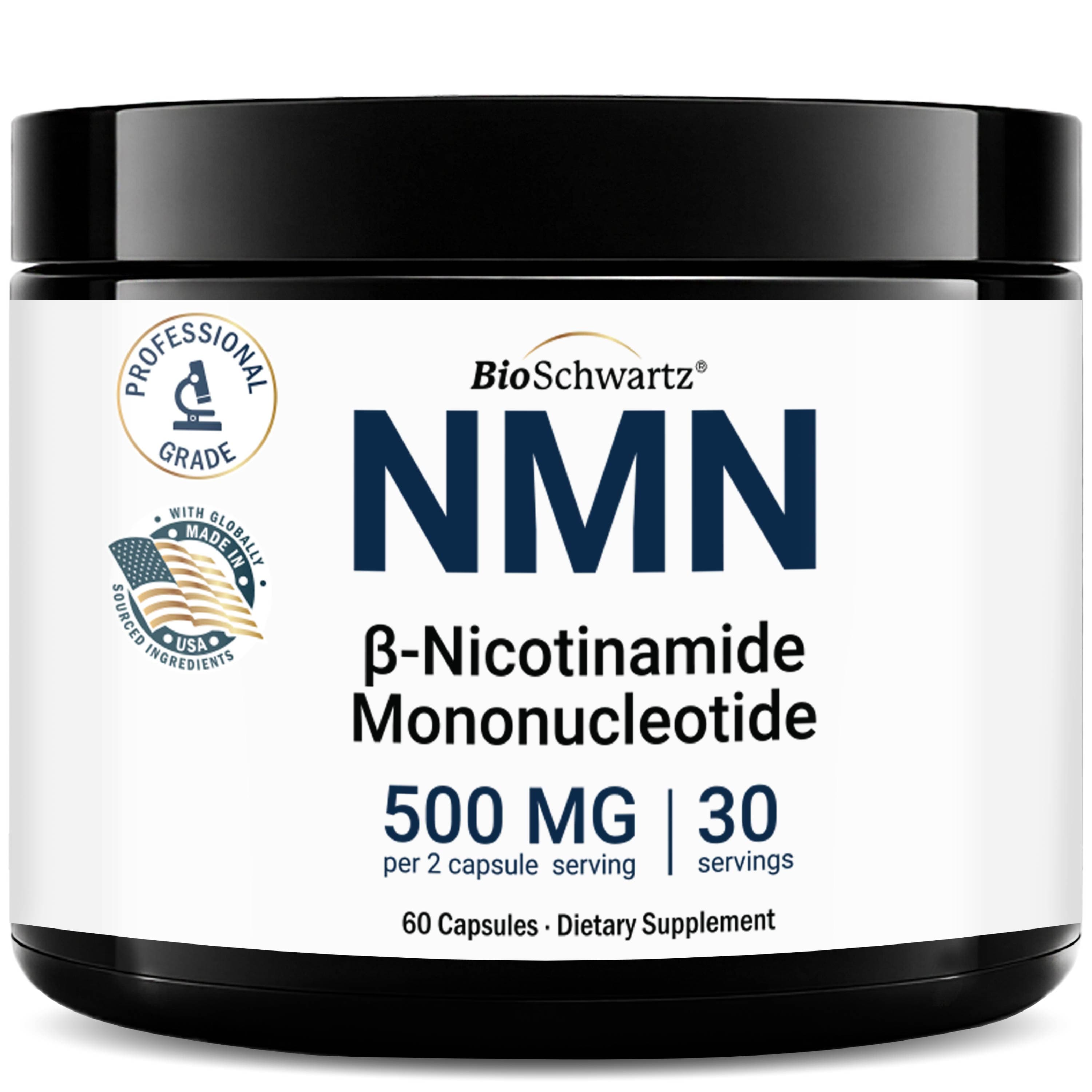 NMN 500mg Capsules, 60ct