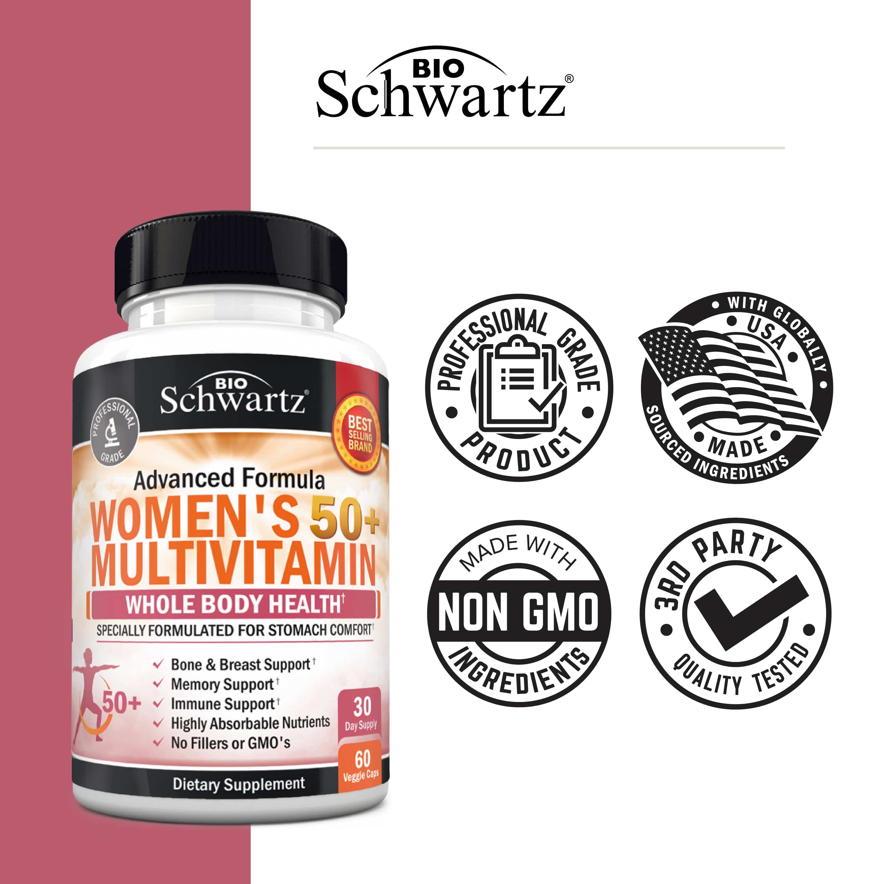 Women's 50+ Multivitamin Capsules, 60ct