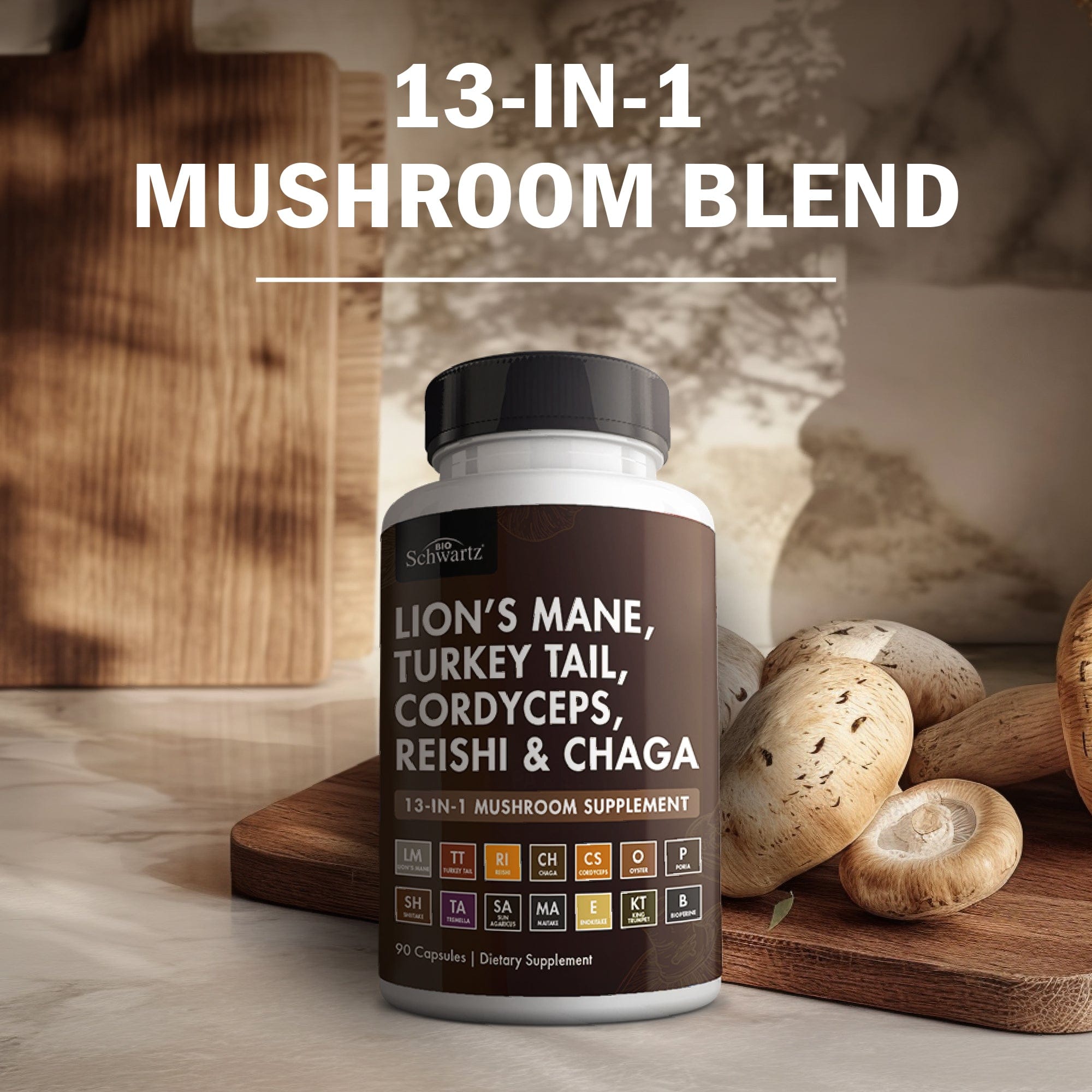 Mushroom Complex Capsules, 90ct