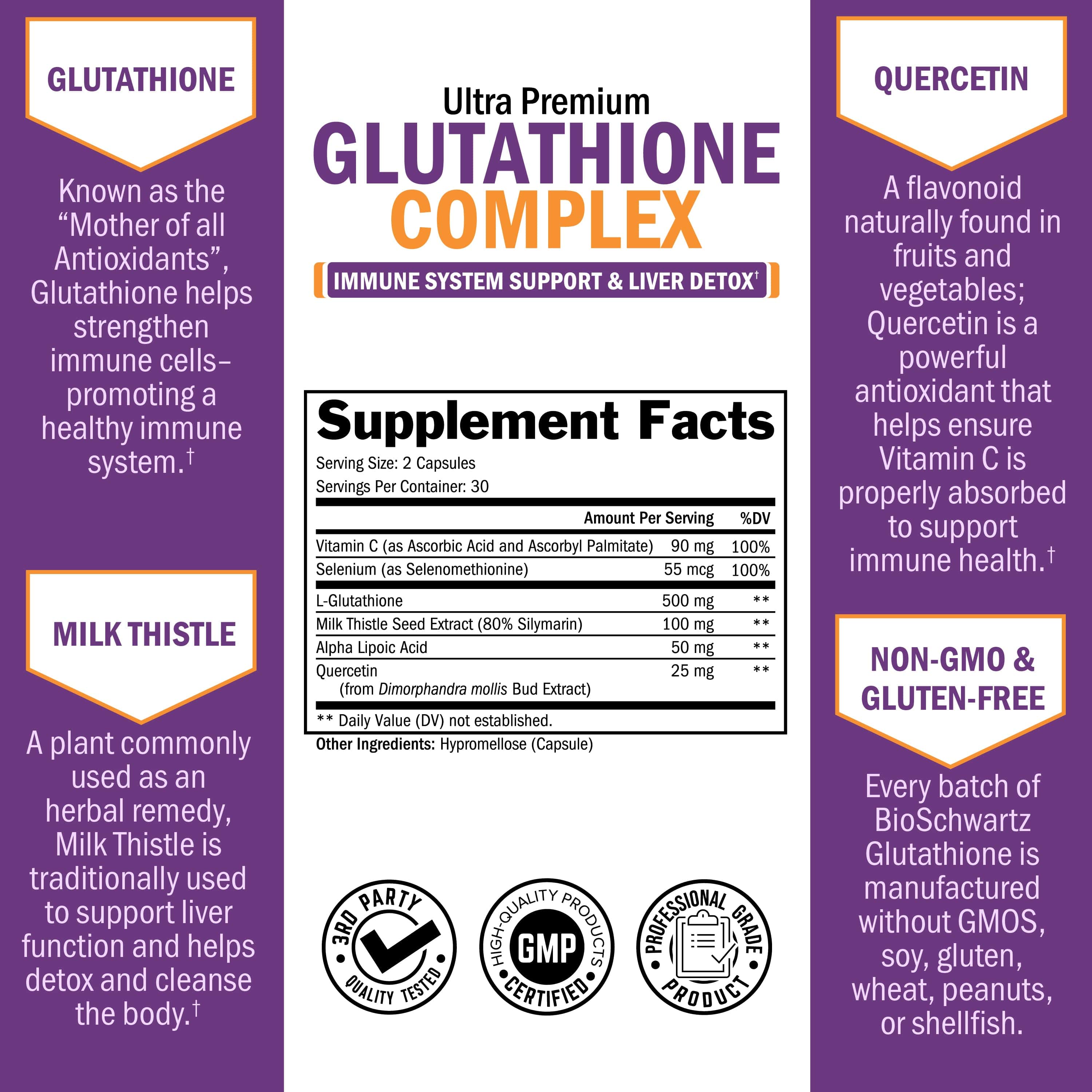 Glutathione Complex Capsules, 60ct