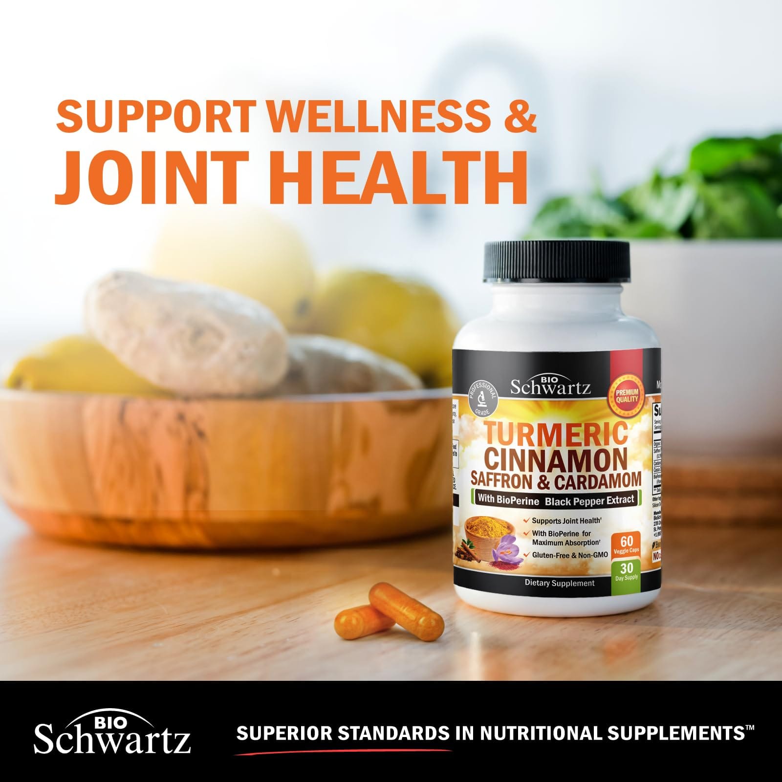 Turmeric Cinnamon Capsules, 60ct