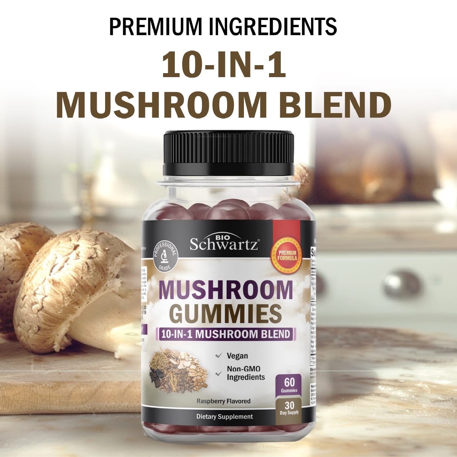 Mushroom Gummies, Mixed Berry
