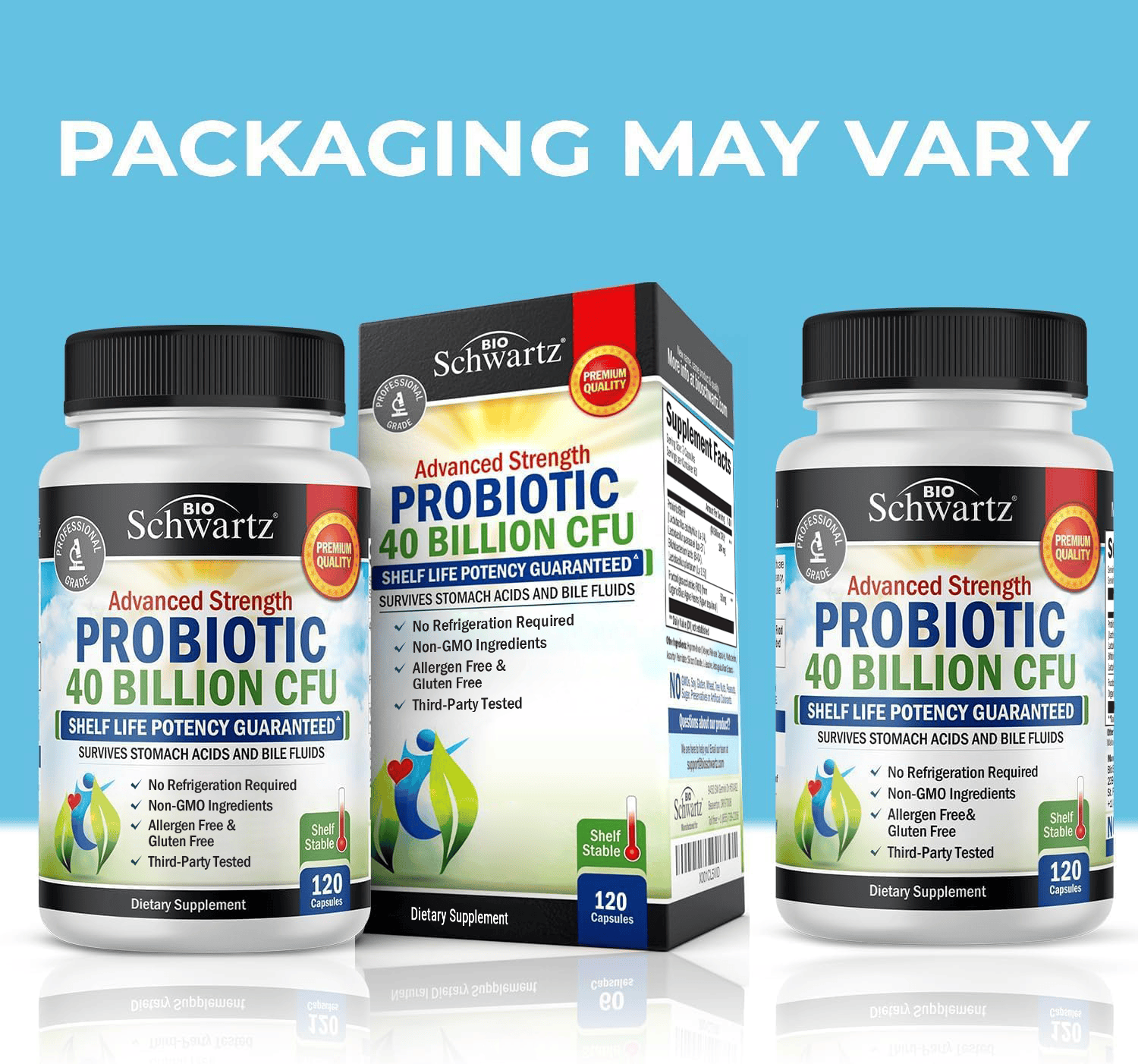 Probiotics 40 Billion CFU Capsules, 120ct